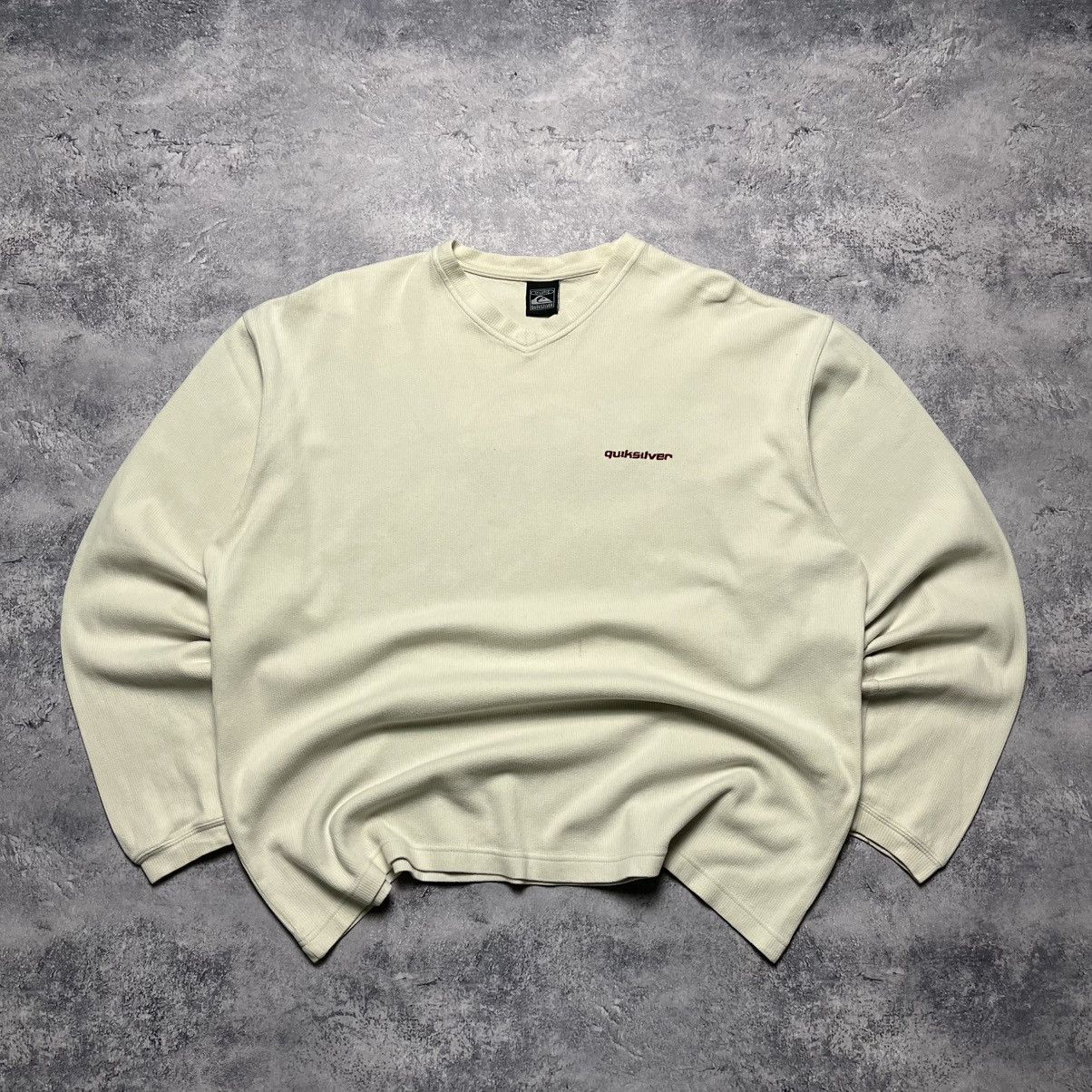 Quiksilver Vintage Quiksilver Ribbed Big Logo Longsleeve Streetwear Y2K Size US XXL / EU 58 / 5 - 1 Thumbnail