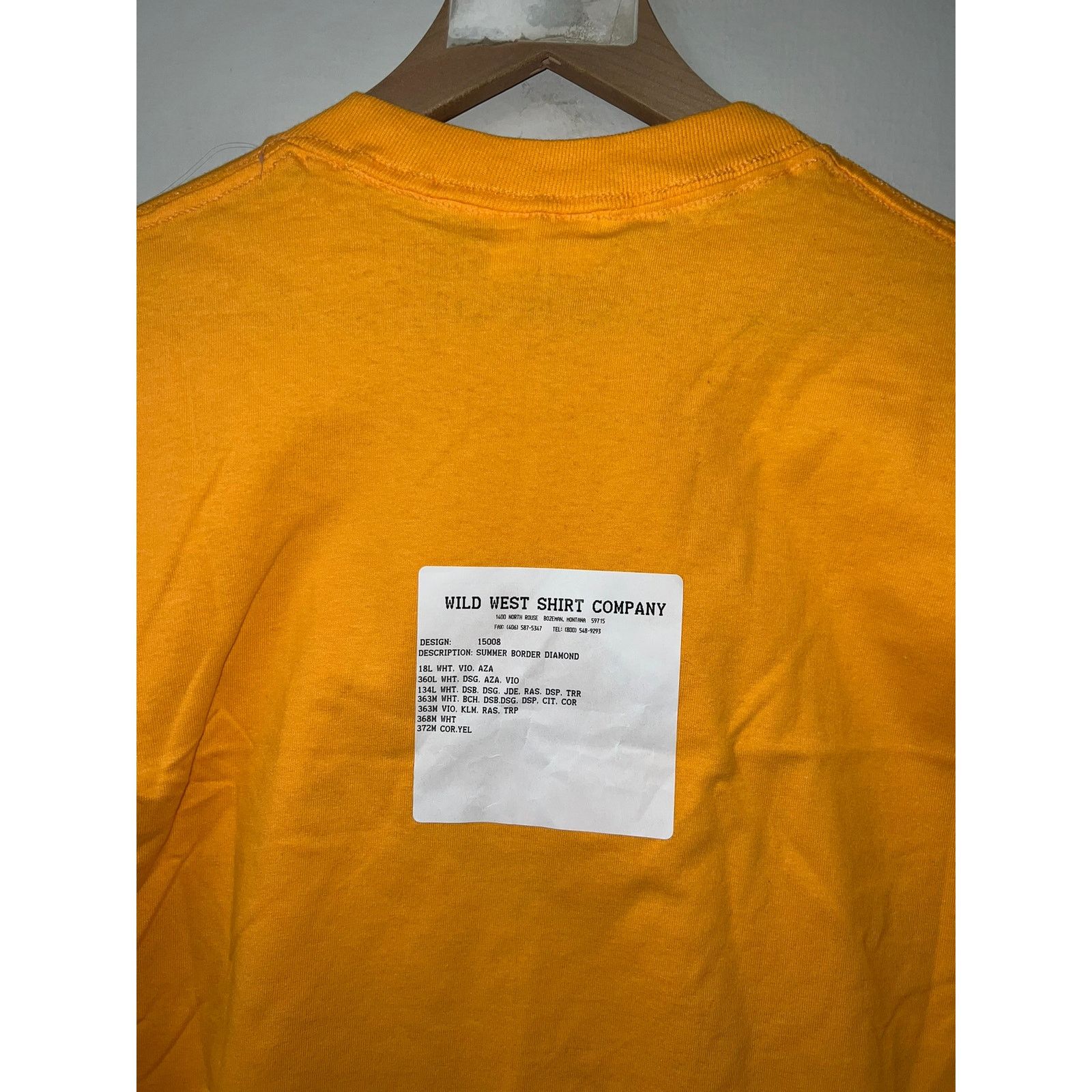 Jerzees 90s Summer in Montana MT Orange Nature Shirt VTG 1990s Large Size US L / EU 52-54 / 3 - 7 Thumbnail