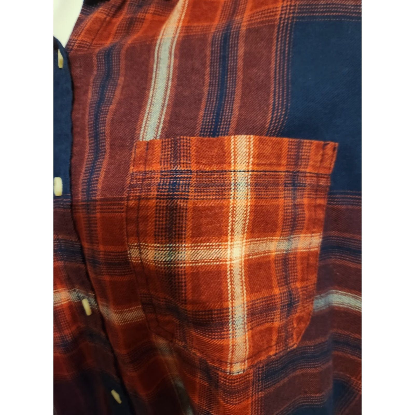 Mossimo Mossimo Flannel Shirt Womens XL Red Blue Plaid Button-Down Boyfriend Fit Top Size XL / US 12-14 / IT 48-50 - 3 Thumbnail
