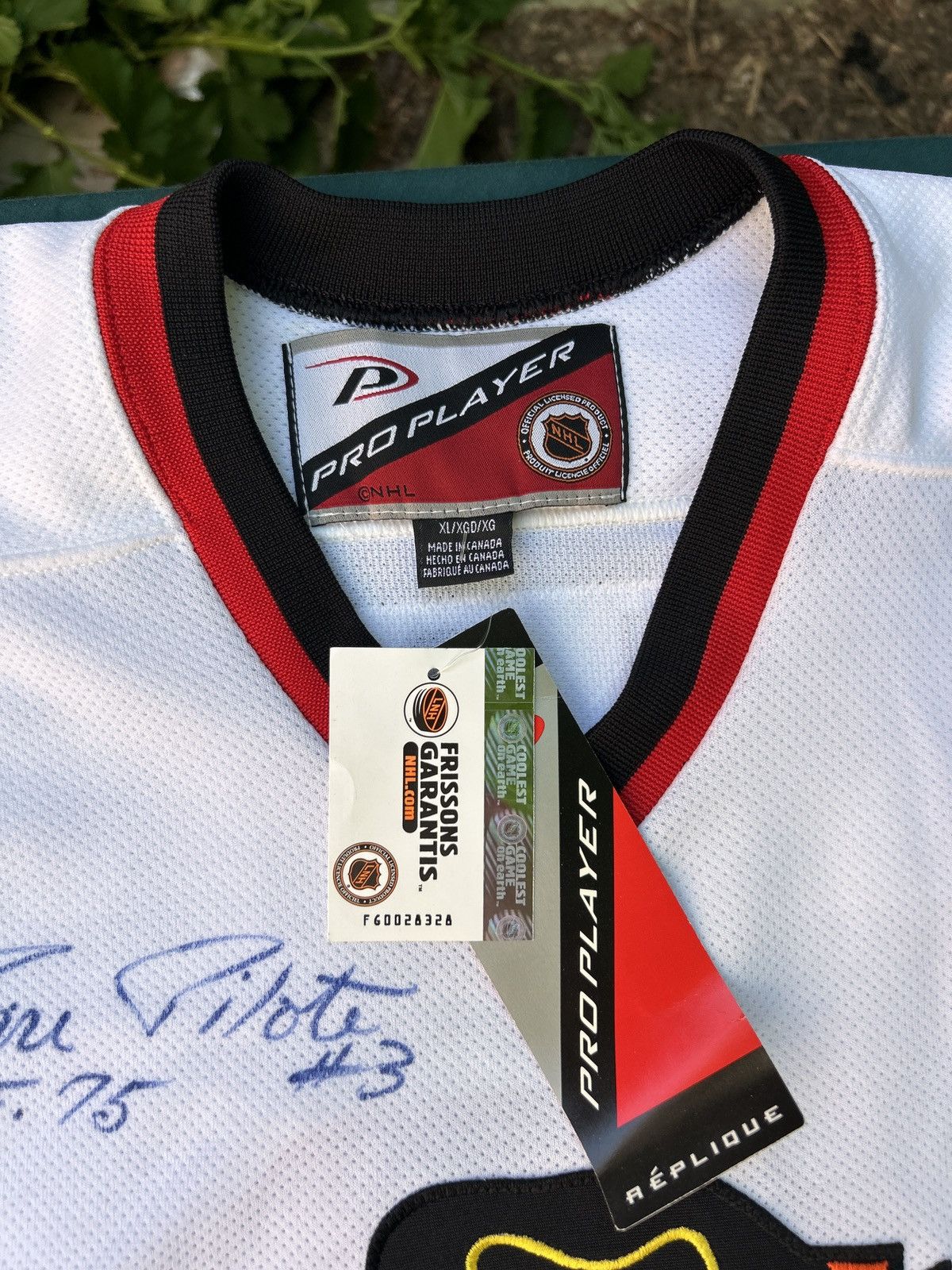 Ccm Signed Pierre Pilote Chicago Blackhawks Pro Player NHLJersey Size US XL / EU 56 / 4 - 4 Thumbnail
