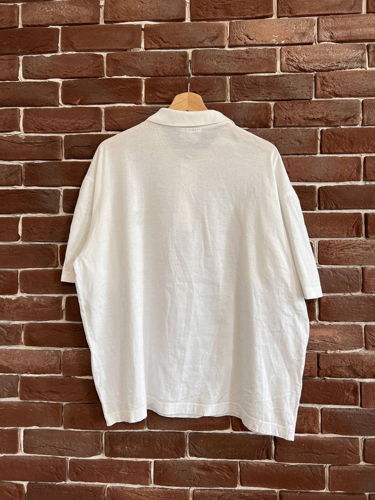 Valentino Valentino Sport 80s Logo Polo Shirt White XL designer Rare Size US XL / EU 56 / 4 - 2 Thumbnail