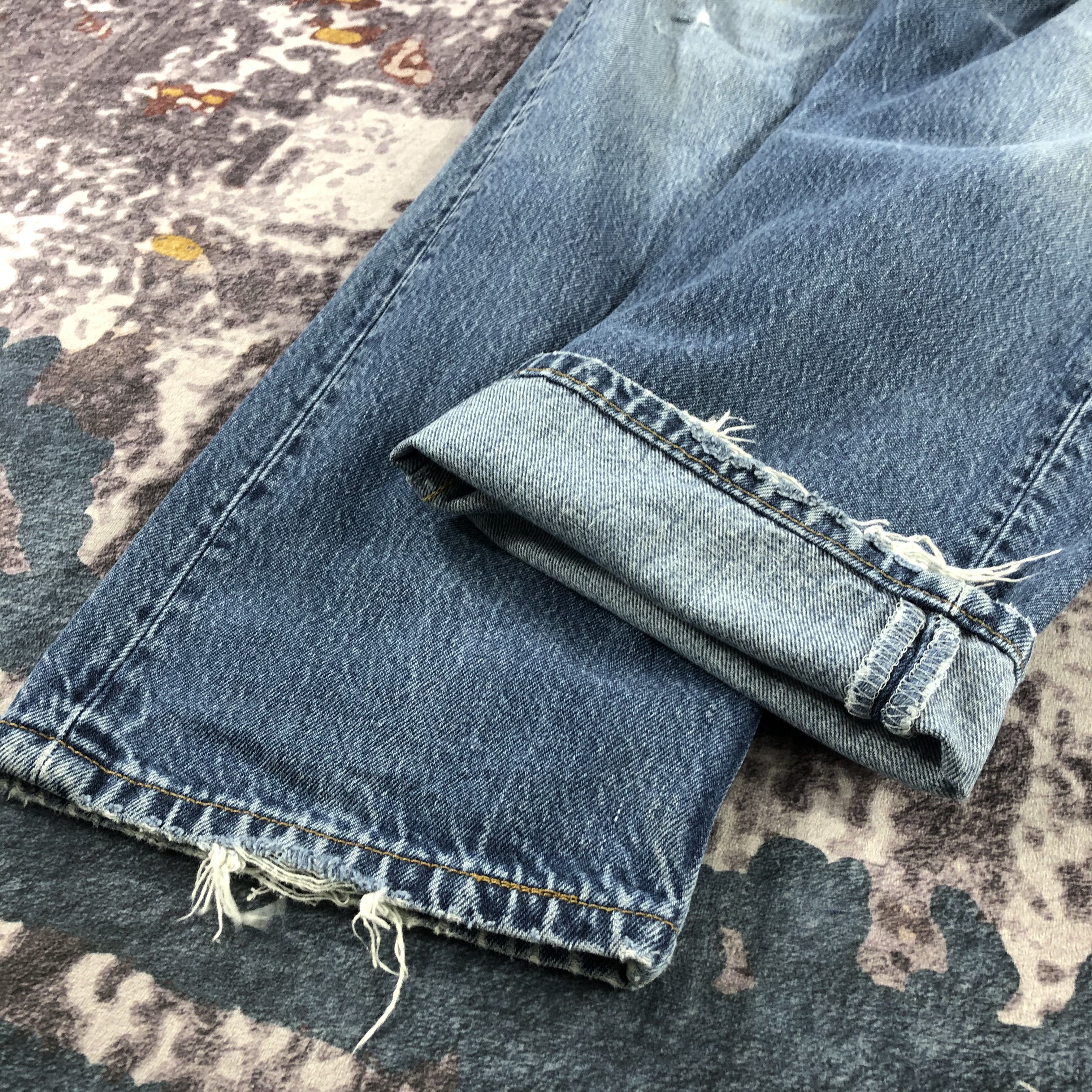 Levi's 90s Vintage Blue Wash Levis 501 Jeans-JM2747 Size US 36 / EU 52 - 8 Thumbnail