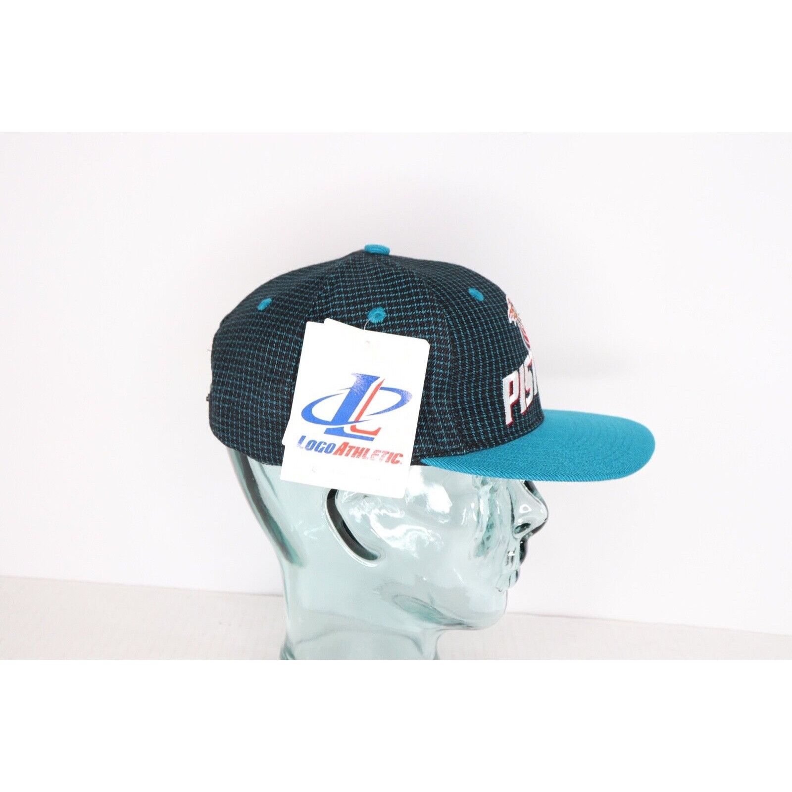 Logo Athletic NOS Vintage 90s Detroit Pistons Basketball Snapback Hat Size ONE SIZE - 7 Thumbnail