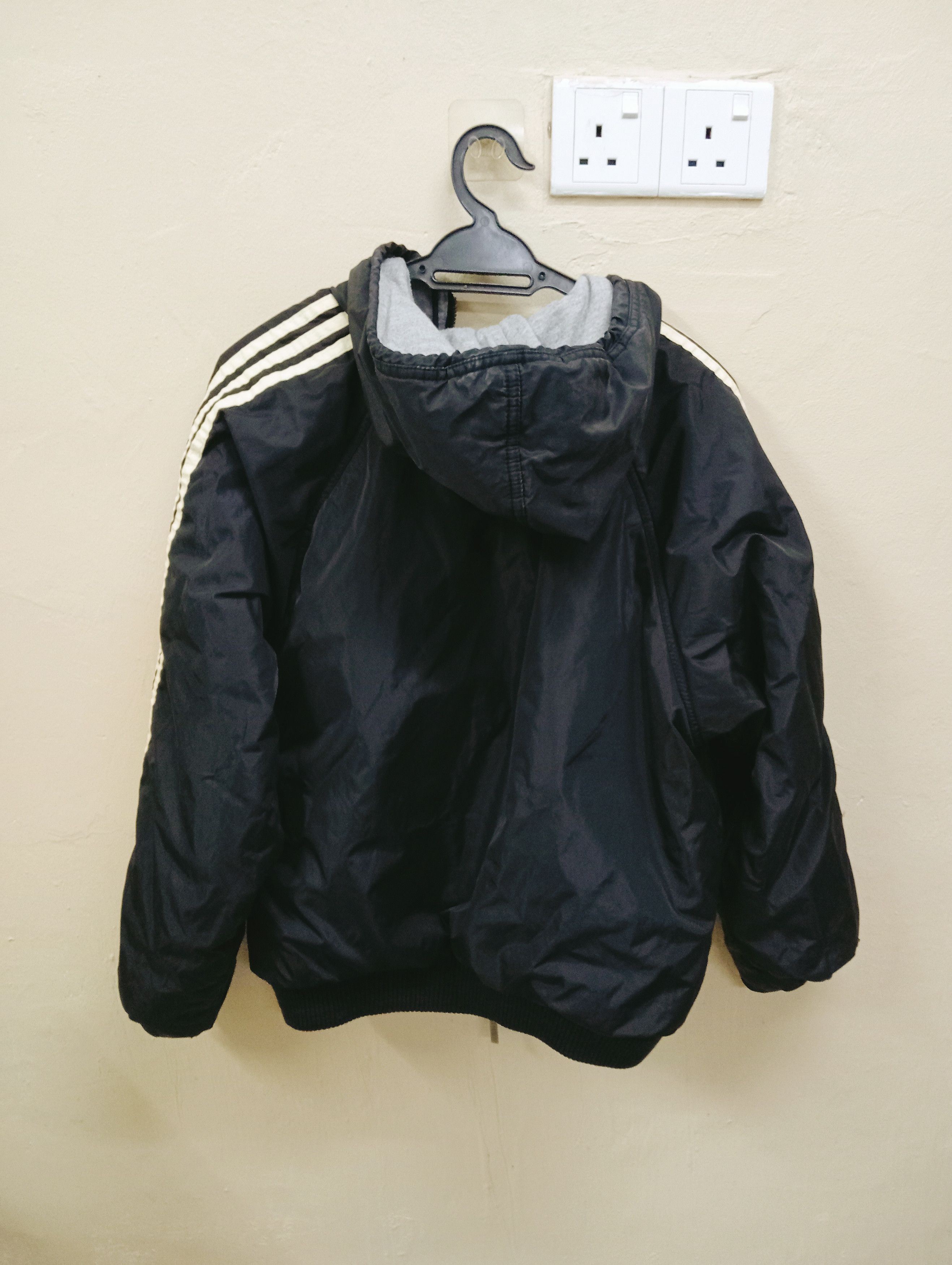 Adidas Vintage Adidas Reversible Hooded Jacket Size US S / EU 44-46 / 1 - 4 Thumbnail