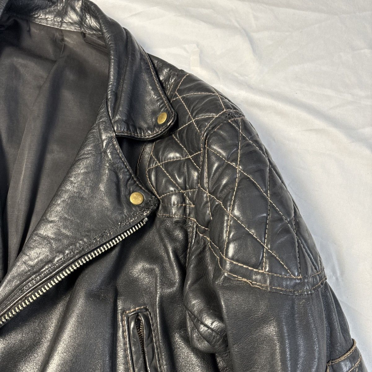 Other Vintage Langlitz Columbia Motorcycle Leather Jacket w/Belt Size US M / EU 48-50 / 2 - 3 Thumbnail