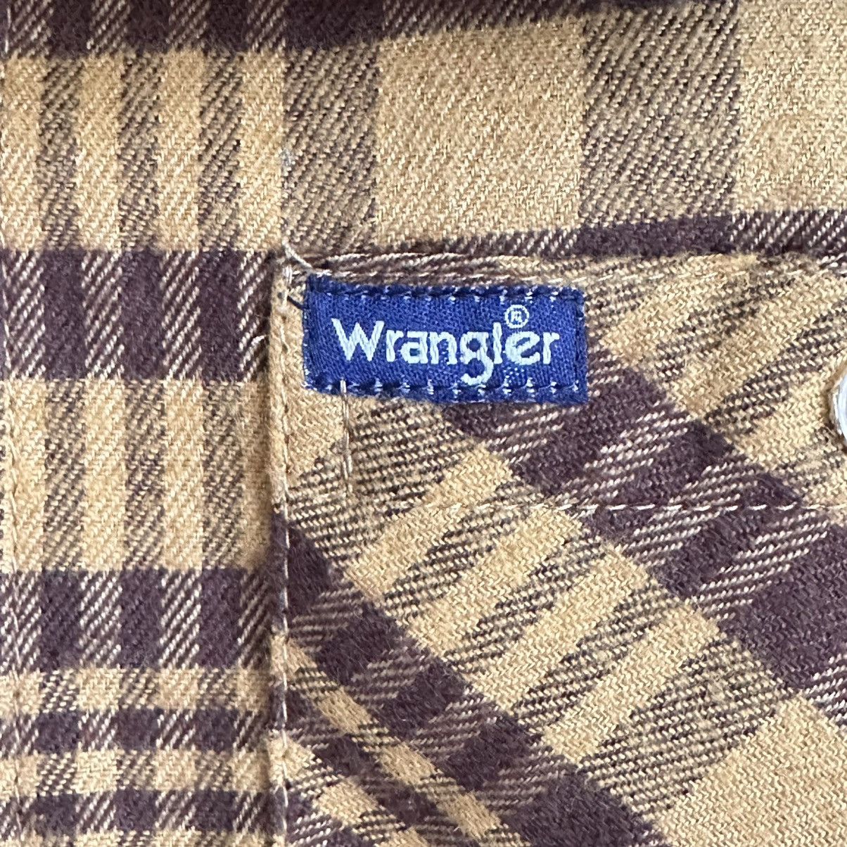 Wrangler Wrangler PBR Brown Plaid Western Button Down Shirt Men’s 2XL Size US XXL / EU 58 / 5 - 7 Thumbnail