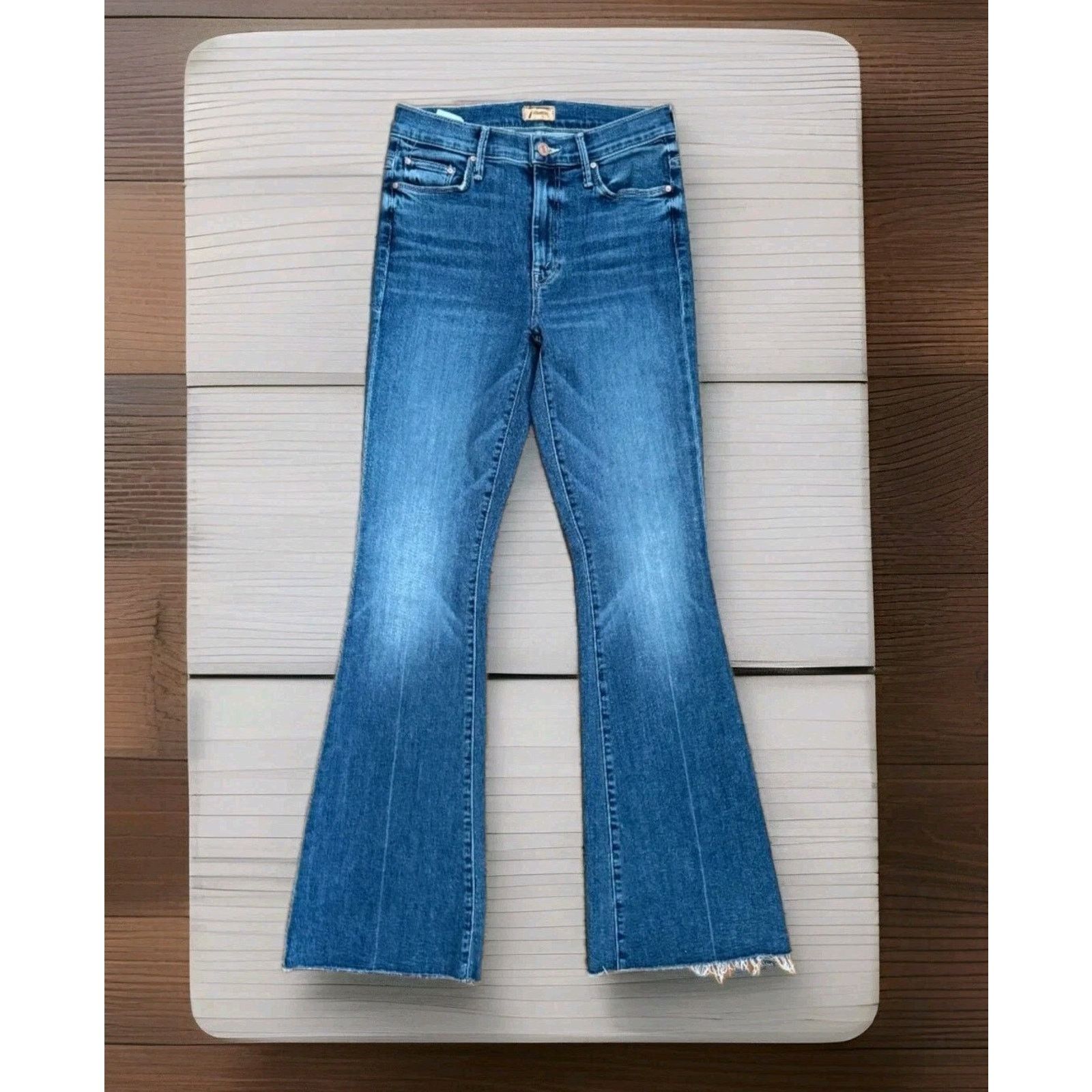 MOTHER Mother The Weekender Fray Walking On Coals Fray Hem Flare 30 Size 30" / US 8 / IT 44 - 4 Thumbnail