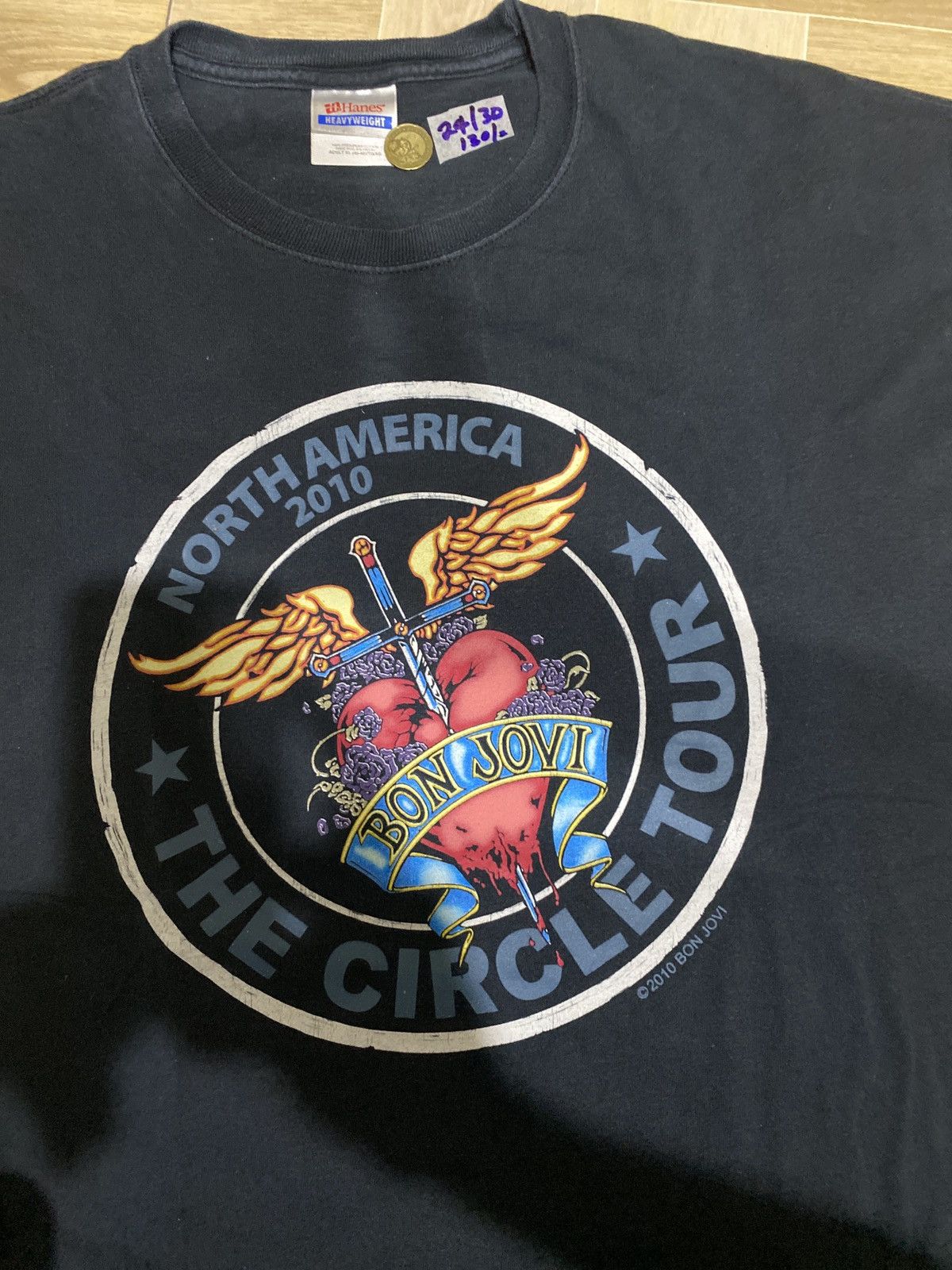 Band Tees × Bon Jovi Bon Jovi - The Circle Tour 2010 Size US XL / EU 56 / 4 - 5 Thumbnail