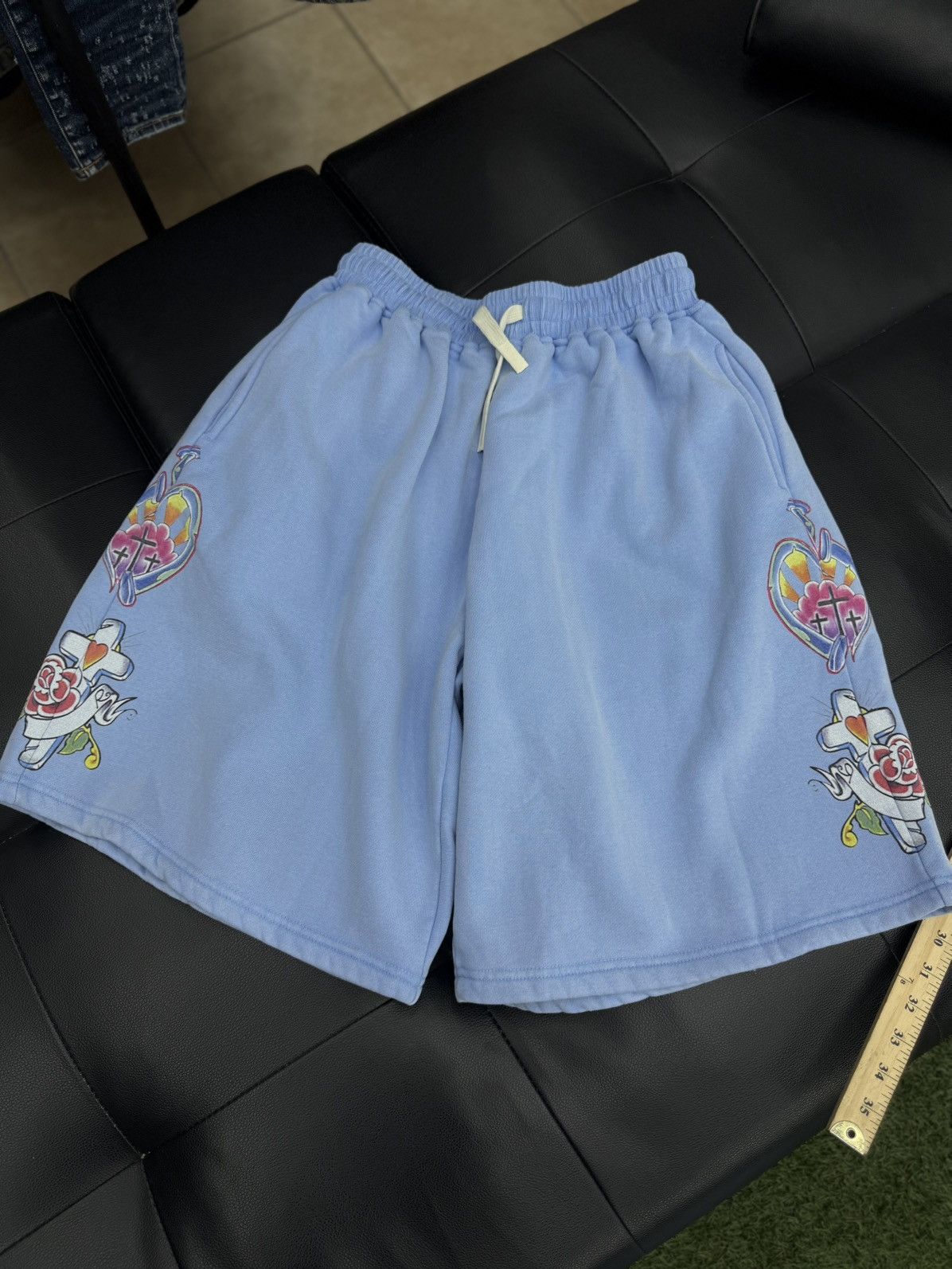 Other We Are Righteous Blue Cotton Shorts Size XL (NEW) Size US 34 / EU 50 - 1 Thumbnail