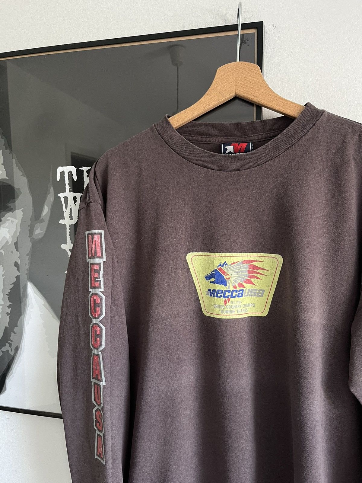 Mecca × Vintage Vintage Mecca USA Long Sleeve Tee Shirt Size US L / EU 52-54 / 3 - 2 Thumbnail