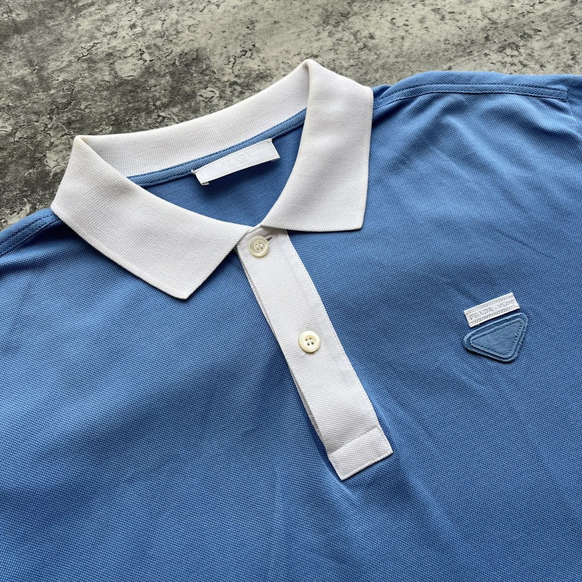 Prada Prada Two Tone Polo Shirts Size US L / EU 52-54 / 3 - 11 Thumbnail