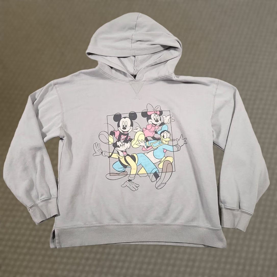 Disney Disney Mickey & Friends Hooded Fleece Sweatshirt Women’s Medium Gray Oversized Size M / US 6-8 / IT 42-44 - 1 Thumbnail