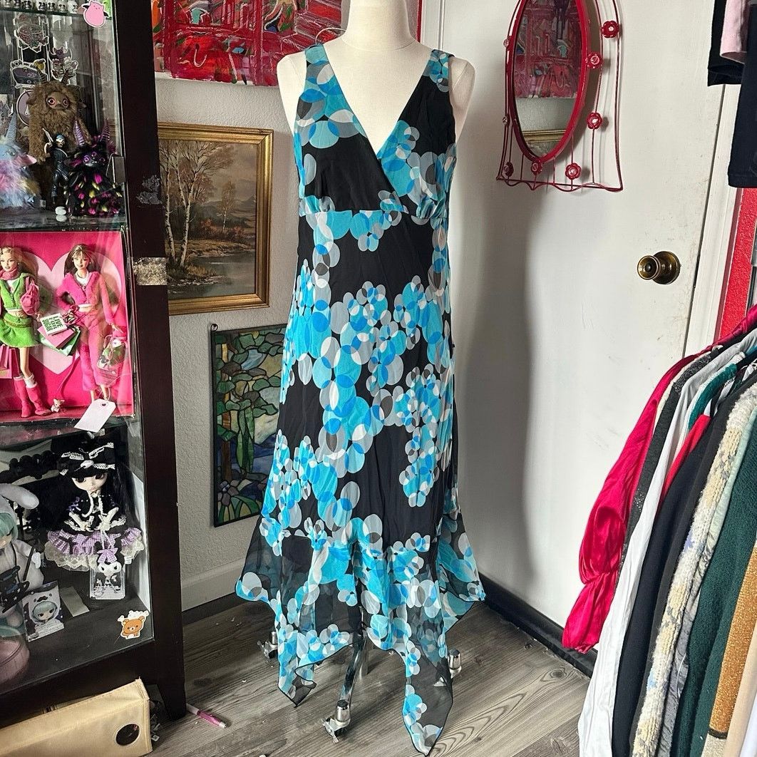 Other jonathan martin studio blue black white polka dot maxi dress Size XL / US 12-14 / IT 48-50 - 1 Thumbnail