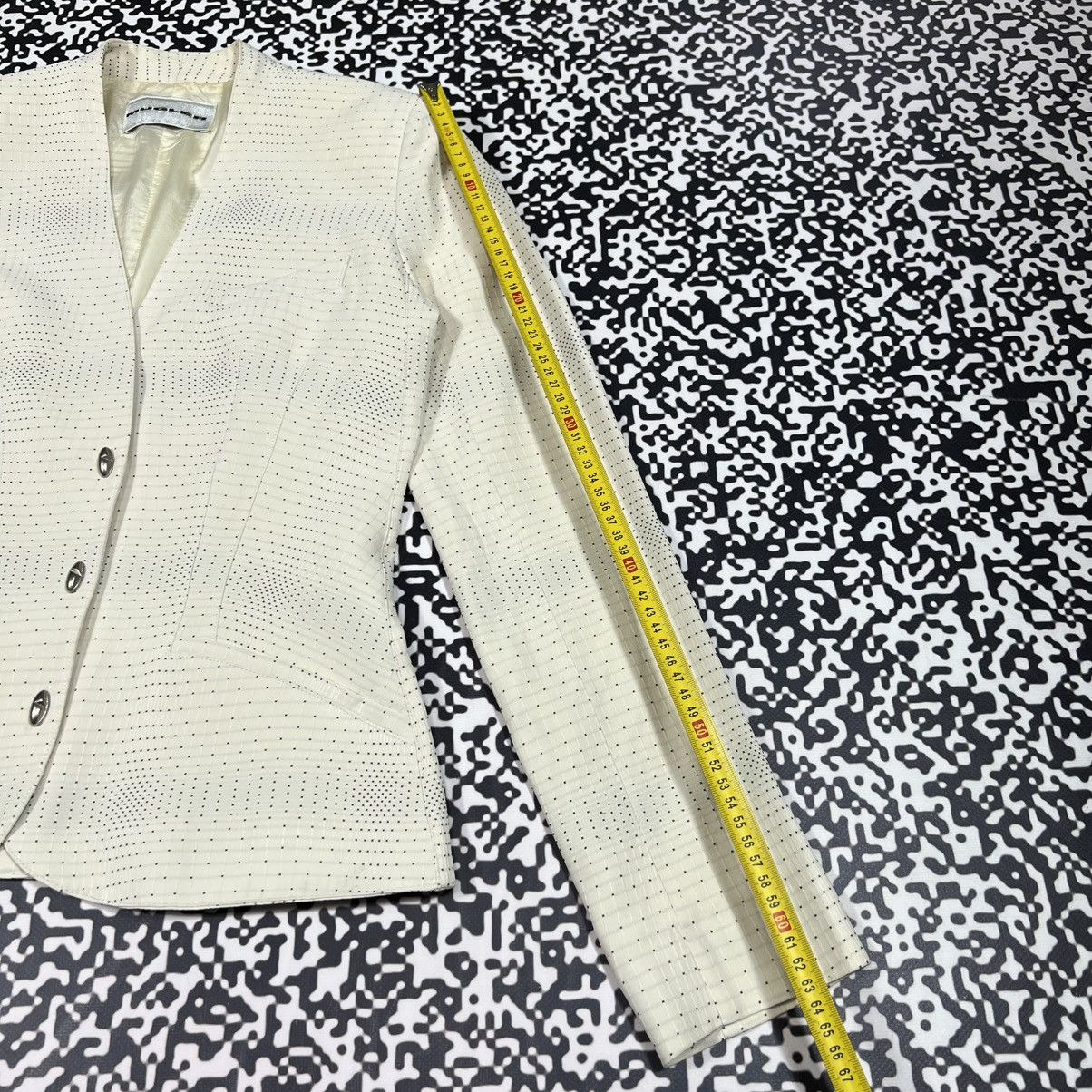 Mugler Vintage Y2K MUGLER Mini Dot Pattern Luxury Classic Blazer Size M / US 6-8 / IT 42-44 - 19 Thumbnail