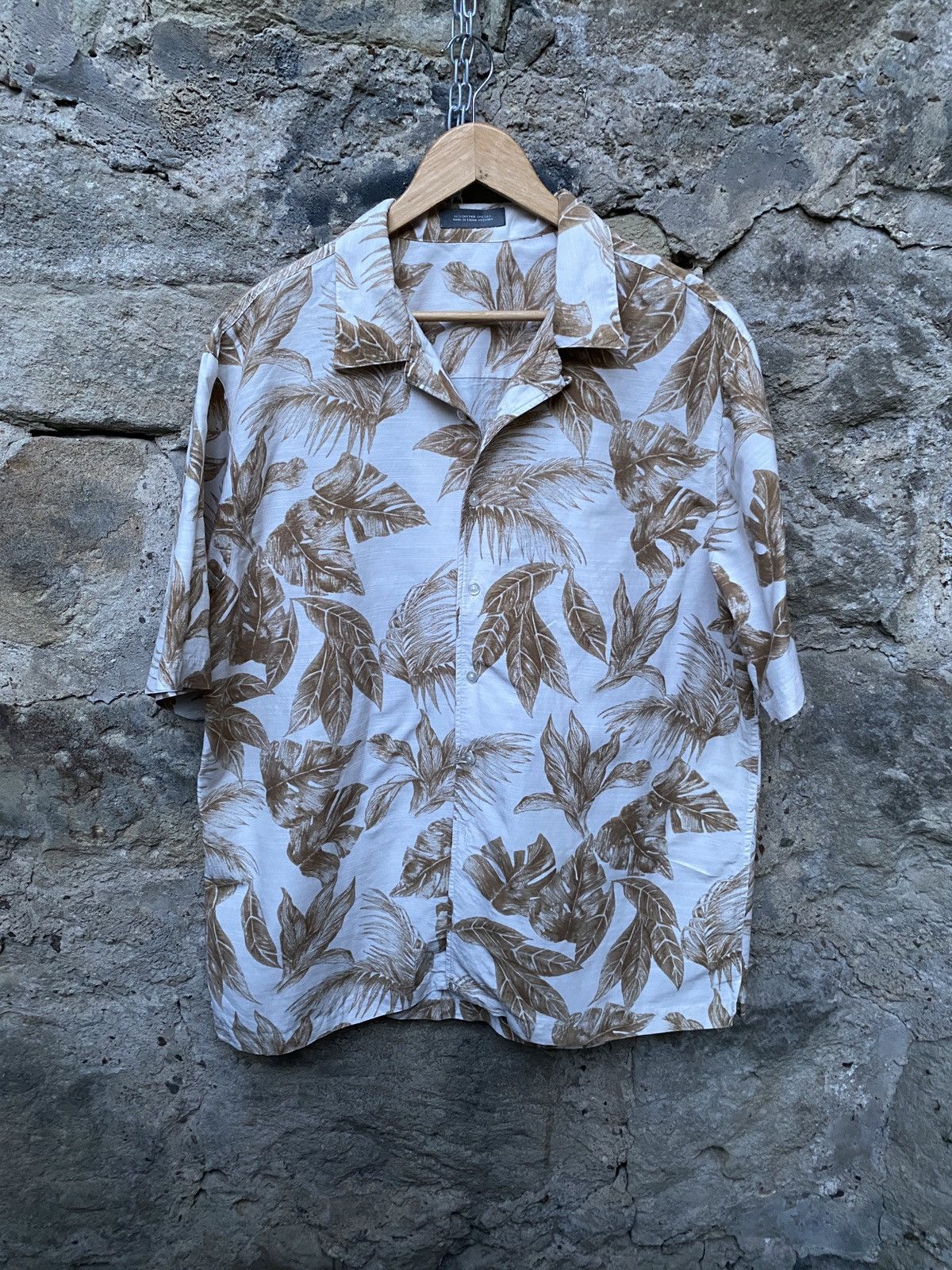 Vintage Vintage Hawaiian Short Sleeve Silk Shirt Floral Leaves Size US L / EU 52-54 / 3 - 1 Thumbnail