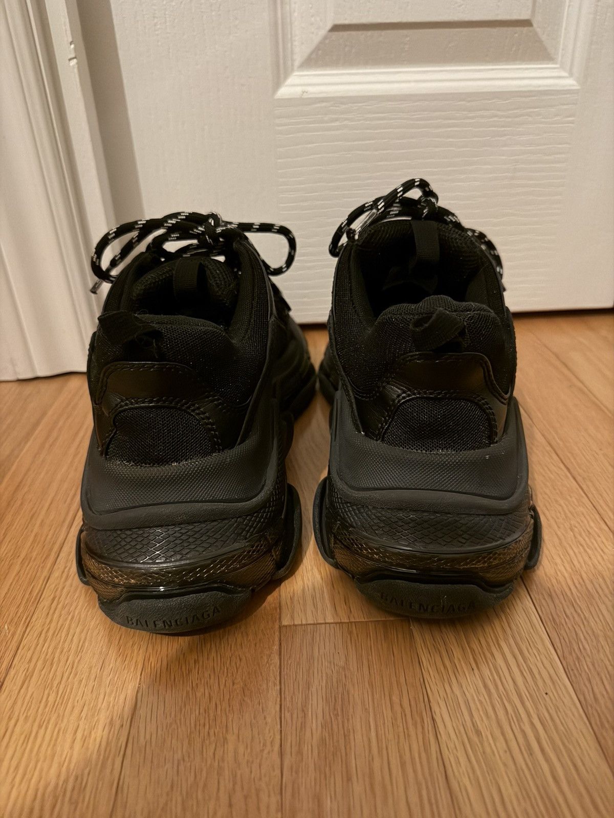 Balenciaga Balenciaga Triple S Black Size US 8 / EU 41 - 4 Thumbnail