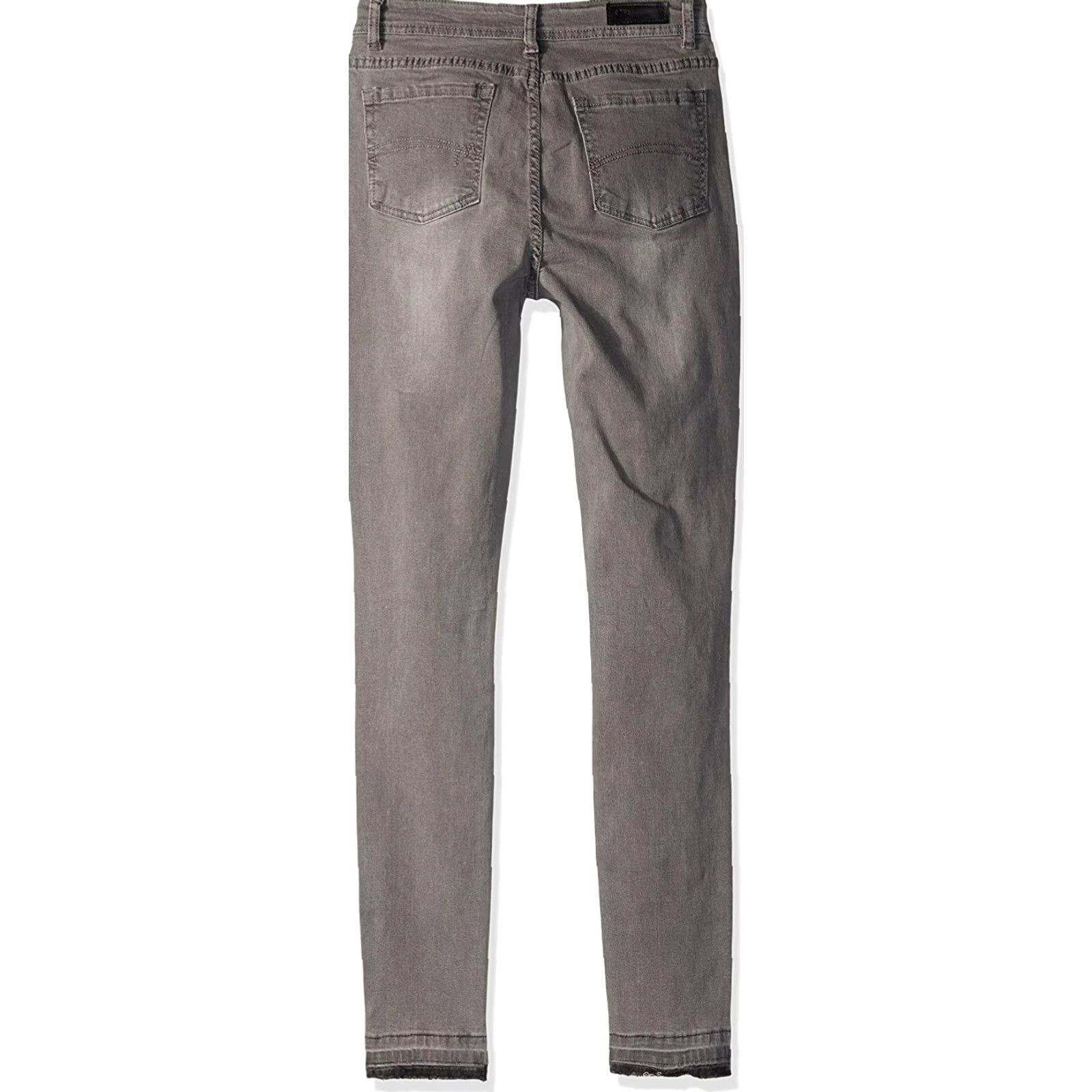 Denime Maddie Slim Distressed Denim Jean Womens Size 5 Gray Medium Button Fly NWT Size 27" / US 4 / IT 40 - 2 Thumbnail
