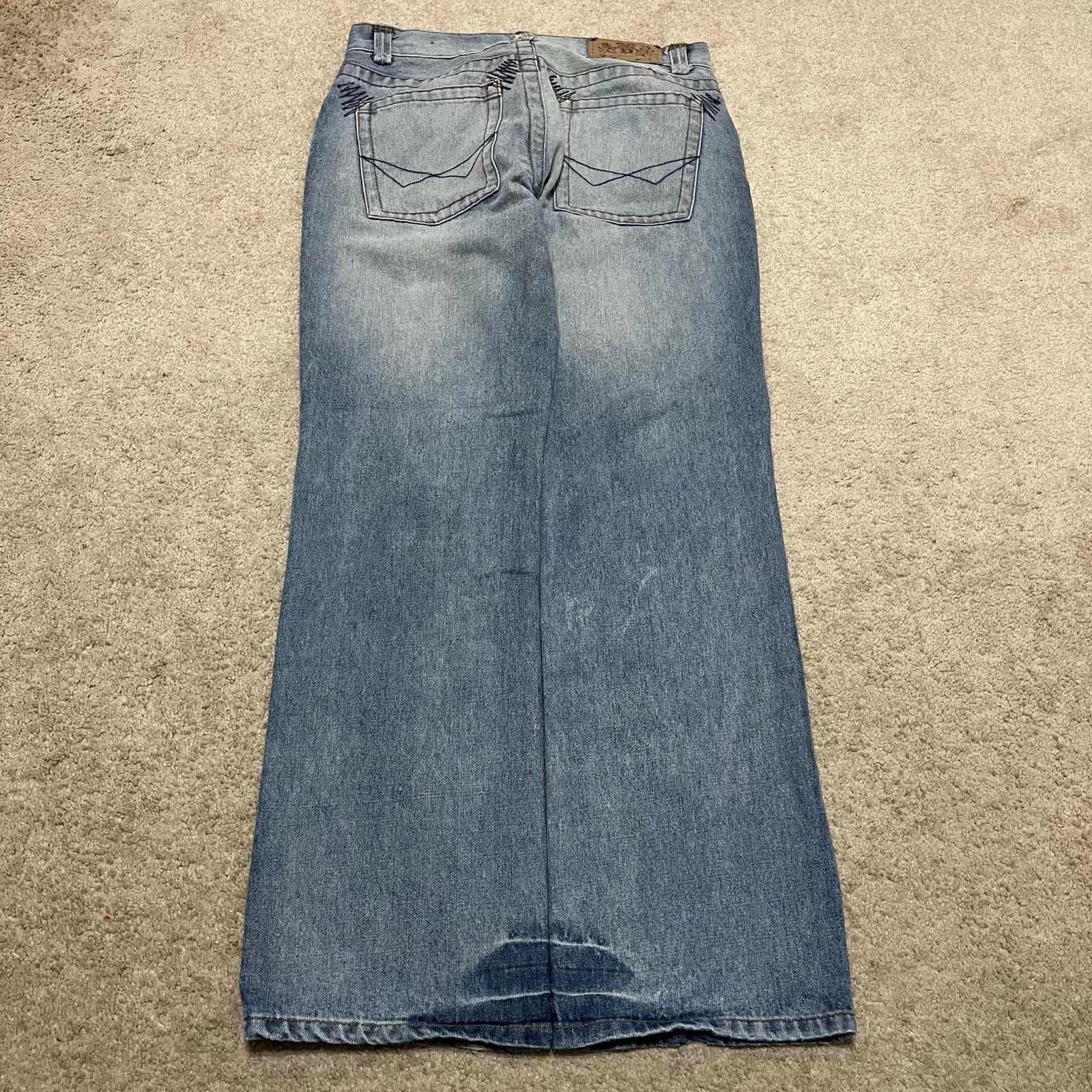 Other DMAX Y2K Baggy Skater Faded Acid Washed Wide Leg Jeans 32x32 Size US 32 / EU 48 - 2 Thumbnail