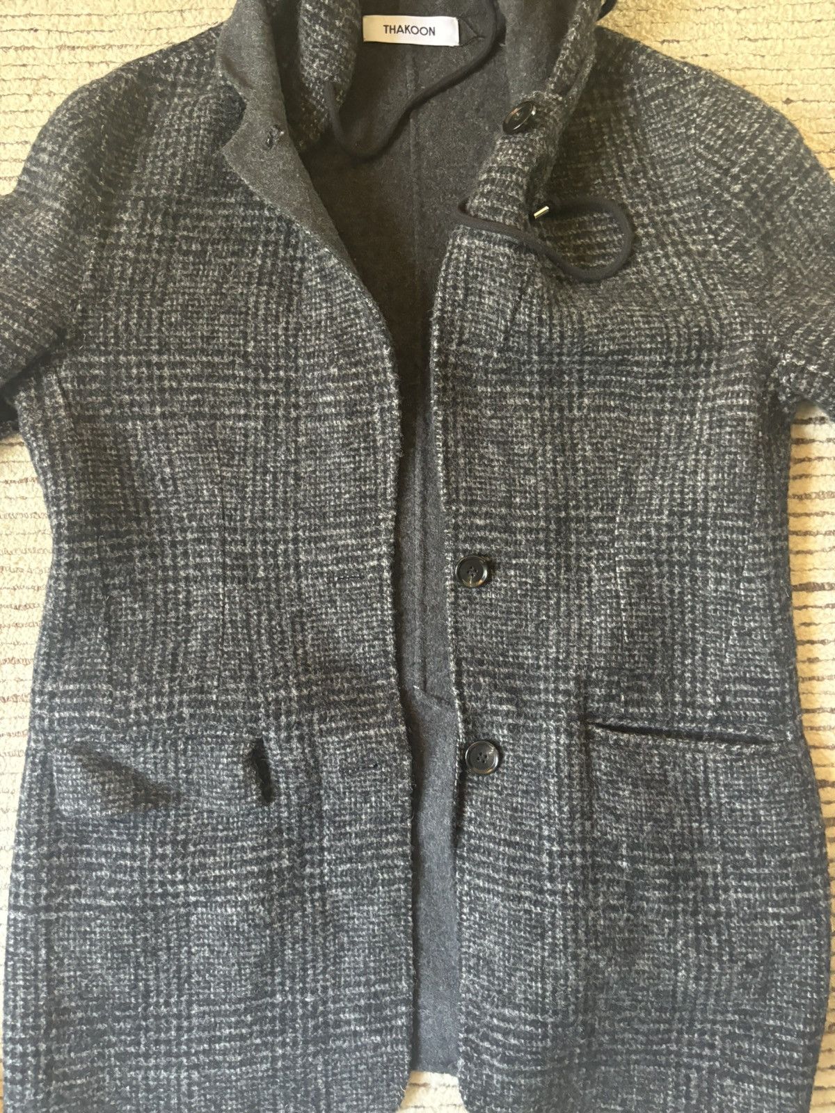 THAKOON Thakoon Wool Blend Hooded Coat - Size L Size L / US 10 / IT 46 - 4 Thumbnail