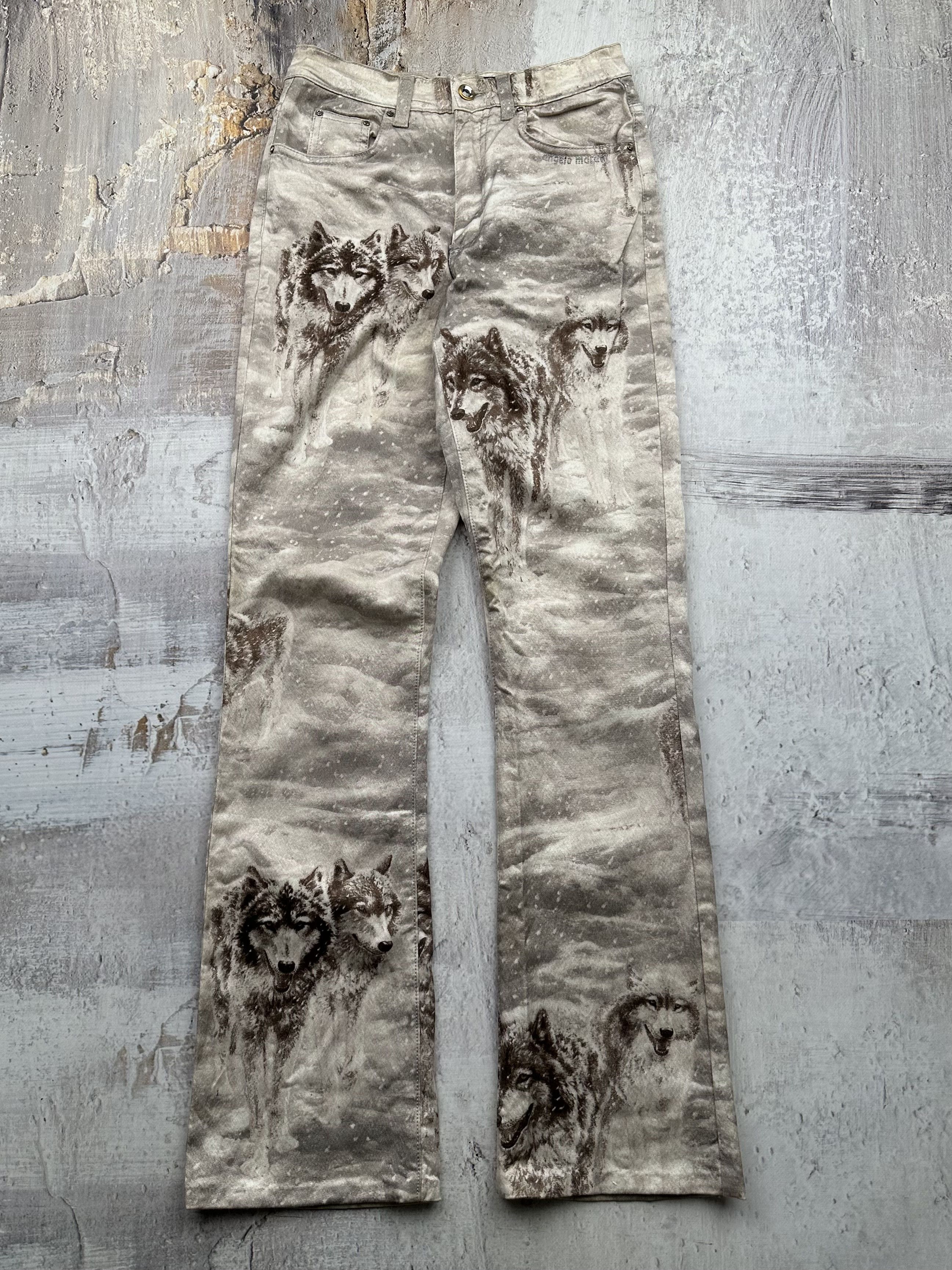 image of Avant Garde x Vintage Printed Flare Pants, Women's (Size 28)