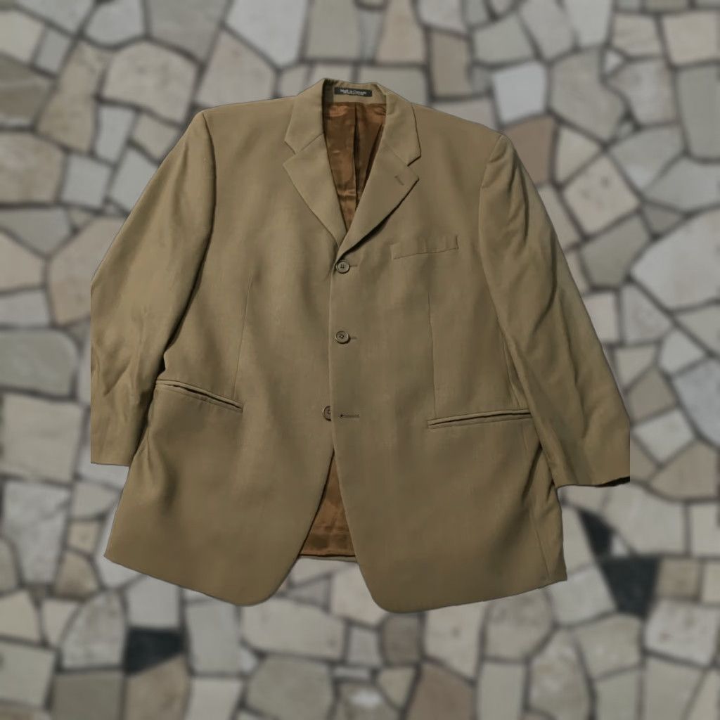 Kasper Kasper Mens 42 short Brown Three-Button Wool Suit Coat Jacket Coat Suit JACKET Three-Button Wool Kasper Mens 42 Brown Short Vintage? Size US 42 / EU 58 - 1 Thumbnail