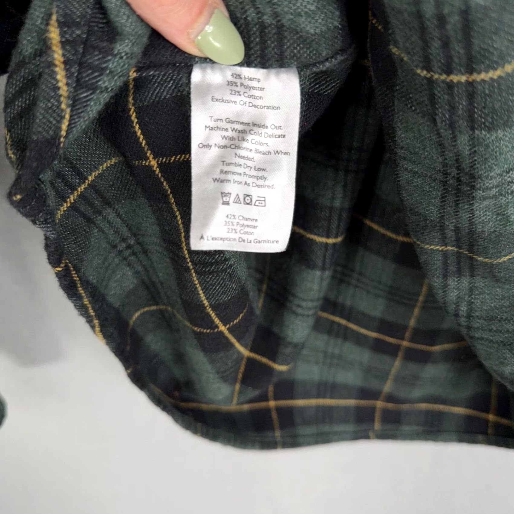 Eddie Bauer VINTAGE Eddie Bauer Shirt Mens Large Green Plaid Flannel Long Sleeve Button Front Size US L / EU 52-54 / 3 - 4 Thumbnail