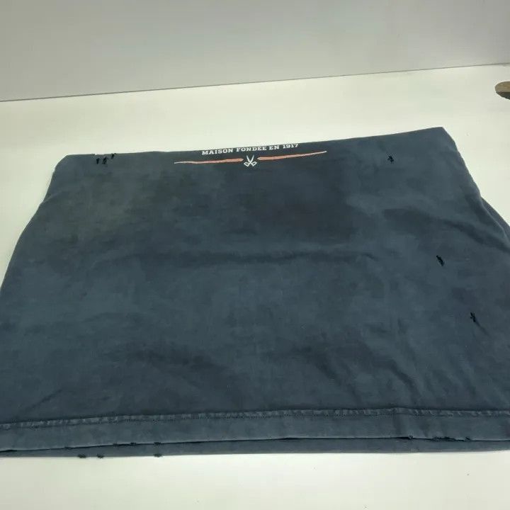 Balenciaga Balenciaga Balenciaga SS22 Maison Logo Distressed TShirt - Size US S / EU 44-46 / 1 - 8 Thumbnail