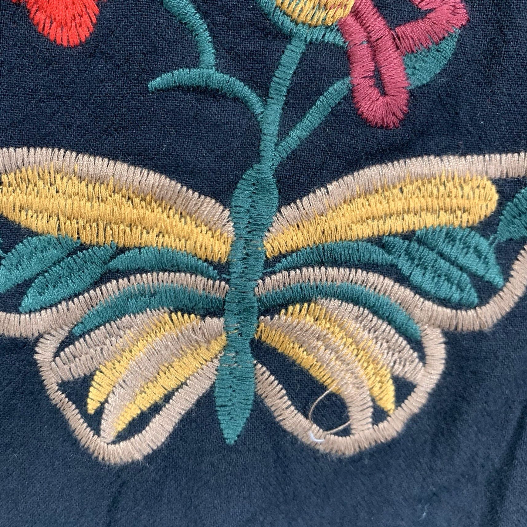 Vintage Vintage Zanzea Women's Tunic Top Short Sleeve Black Floral Embroidered Butterfly Bohemian 2XL Size XXL / US 16-18 / IT 52-54 - 6 Thumbnail