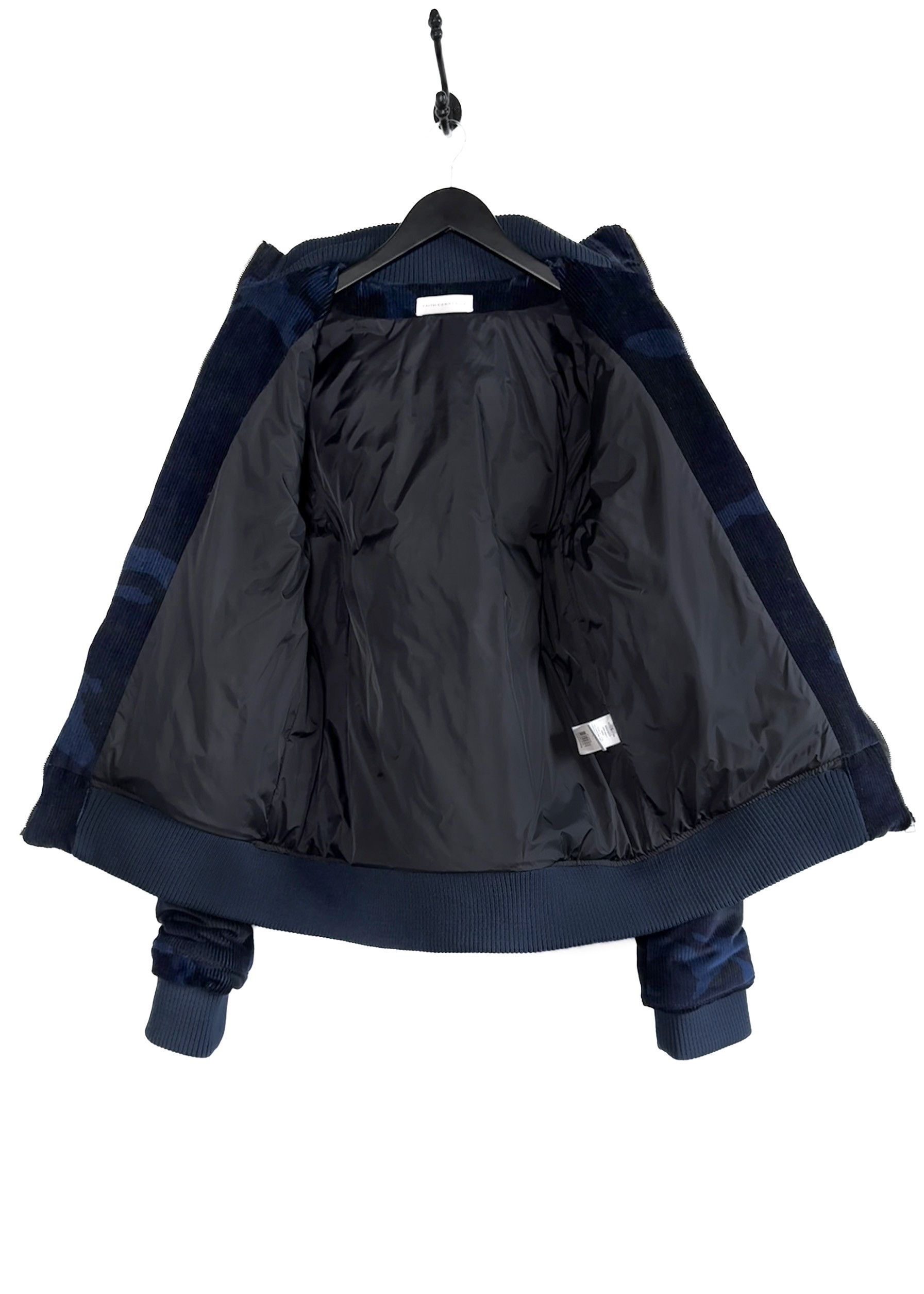 Faith Connexion Faith Connexion Blue Black Camo Corduroy Bomber Jacket Size US L / EU 52-54 / 3 - 4 Thumbnail