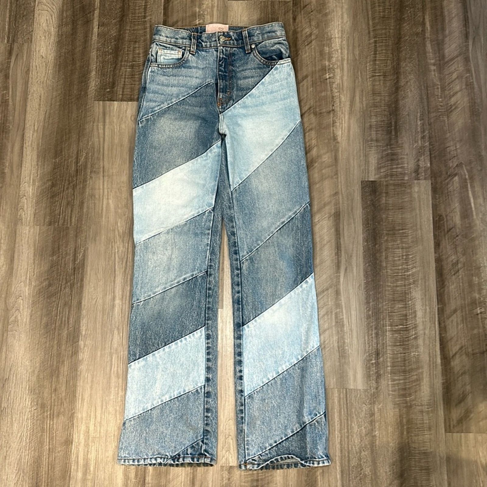 Other Revice Straight Color Block Jeans - 26 Size 26" / US 2 / IT 38 - 1 Thumbnail