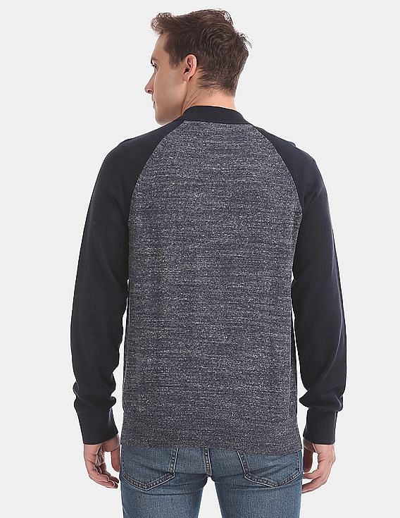 Gap Gap Colorblock Bomber Jacket Sweater Size US M / EU 48-50 / 2 - 12 Thumbnail