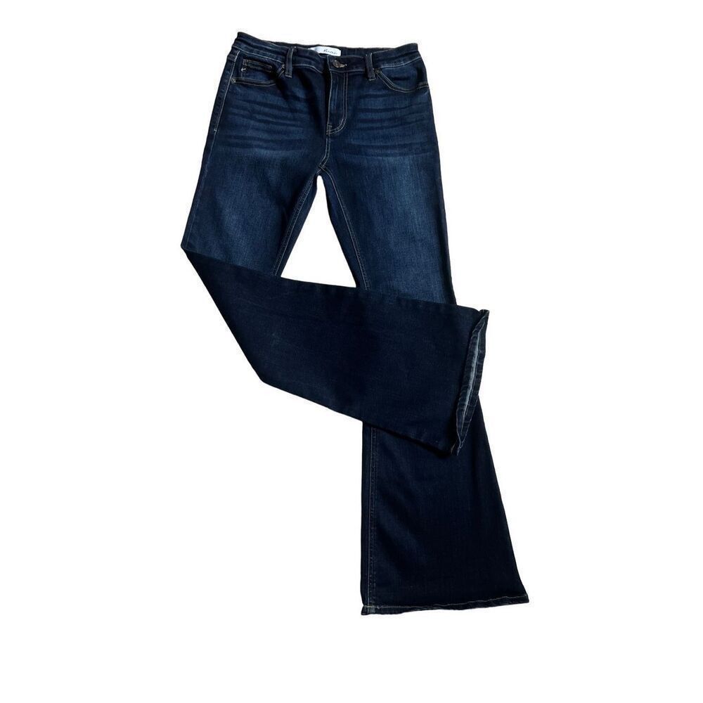 Vintage Kancan Women's Mid-Rise Flare Jean size 9/32 Size 30" / US 8 / IT 44 - 4 Thumbnail