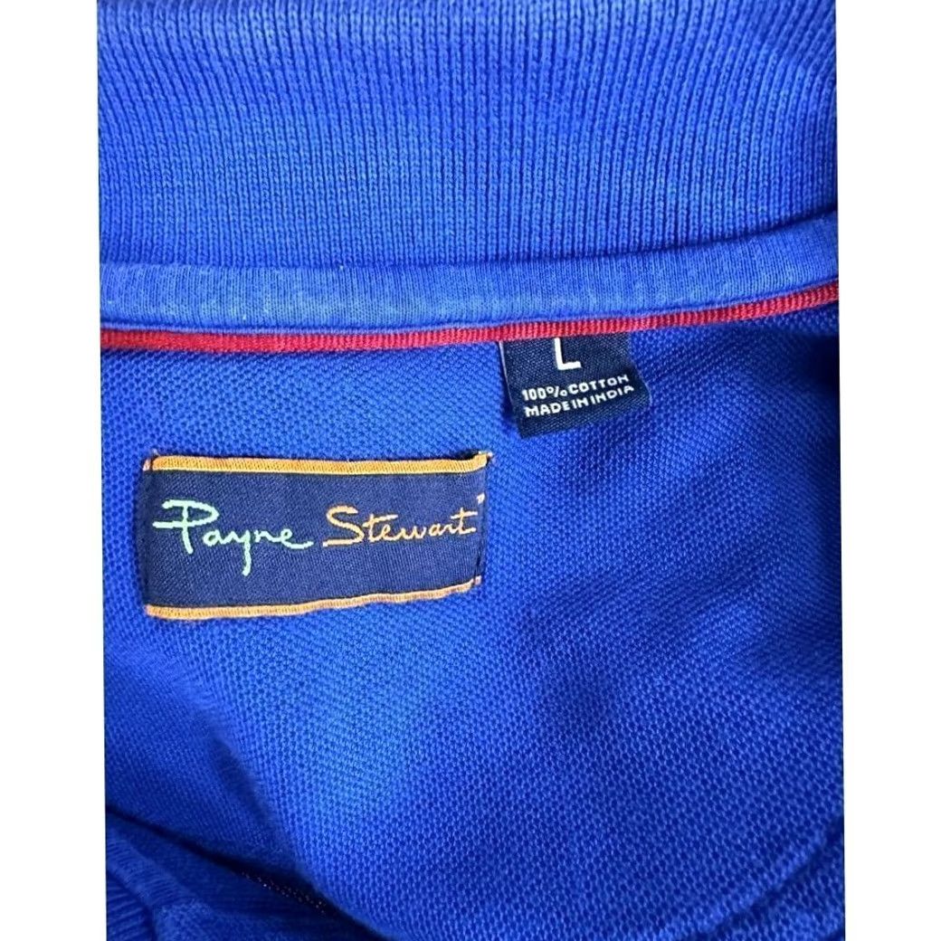 Vintage Payne Stewart Polo Shirt Adult Large Blue Logo Rugby Golf Athletic Mens Size US L / EU 52-54 / 3 - 3 Thumbnail