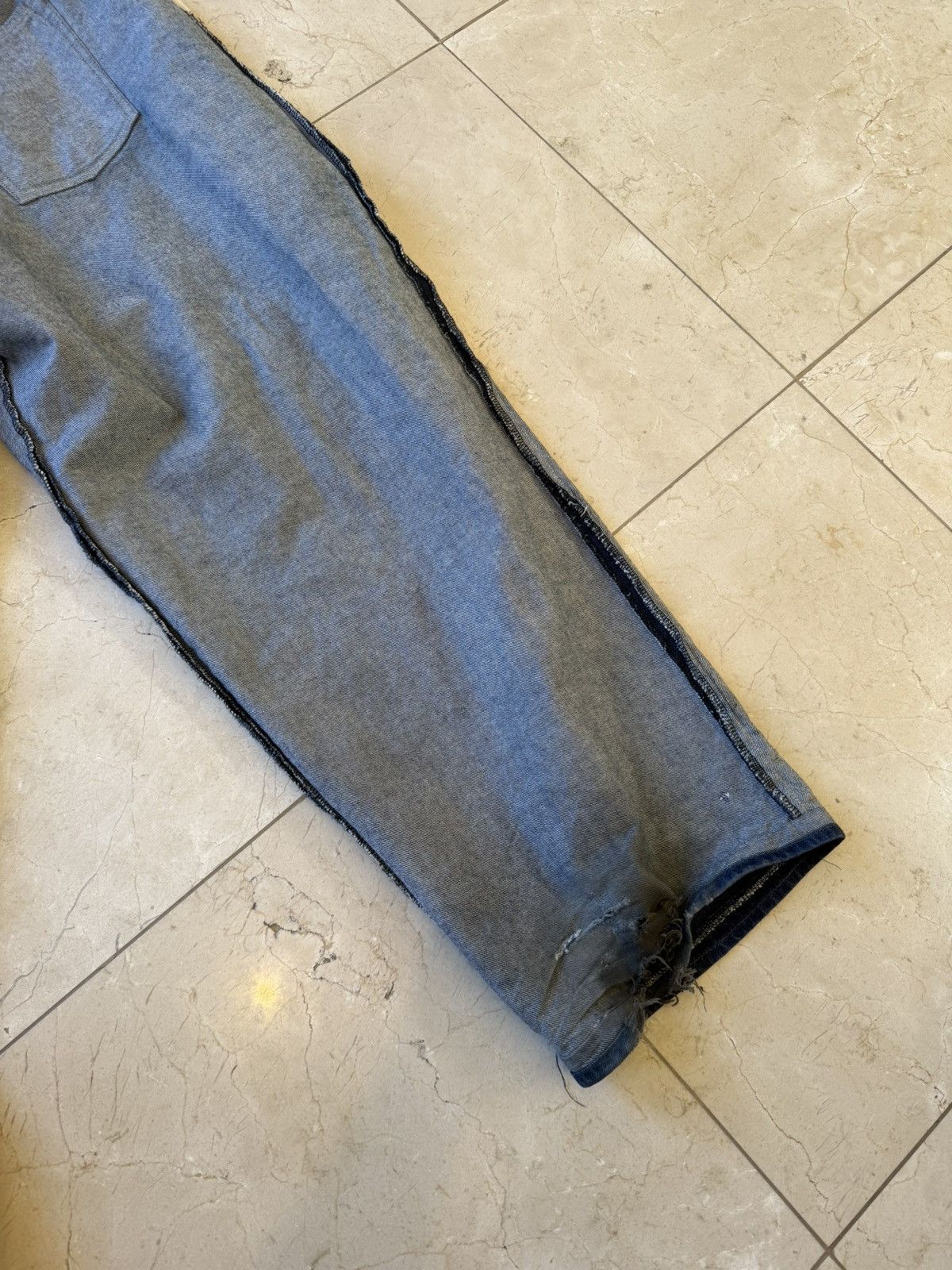 Acne Studios Fait Par Lui Inside Out Custom 1of1 Baggy Denim Size US 34 / EU 50 - 9 Thumbnail