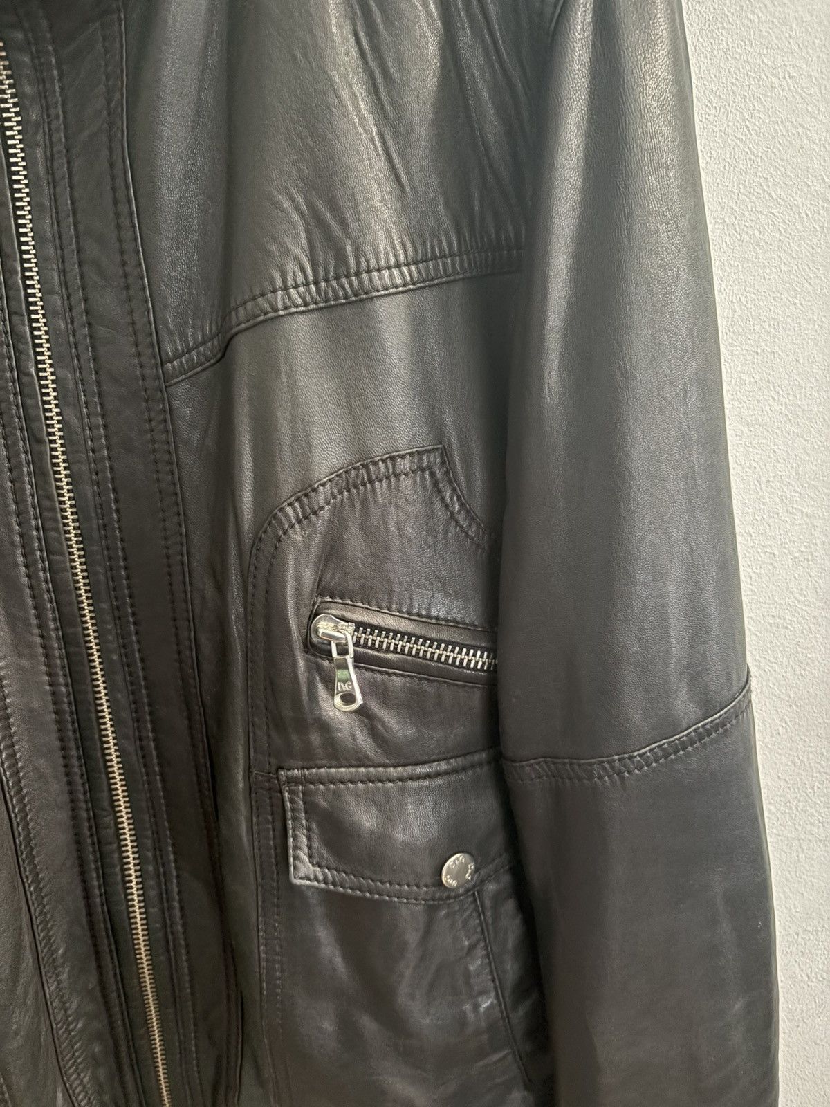 Dolce & Gabbana Dolce & Gabbana Leather Jacket Size 58 Size US XXL / EU 58 / 5 - 4 Thumbnail