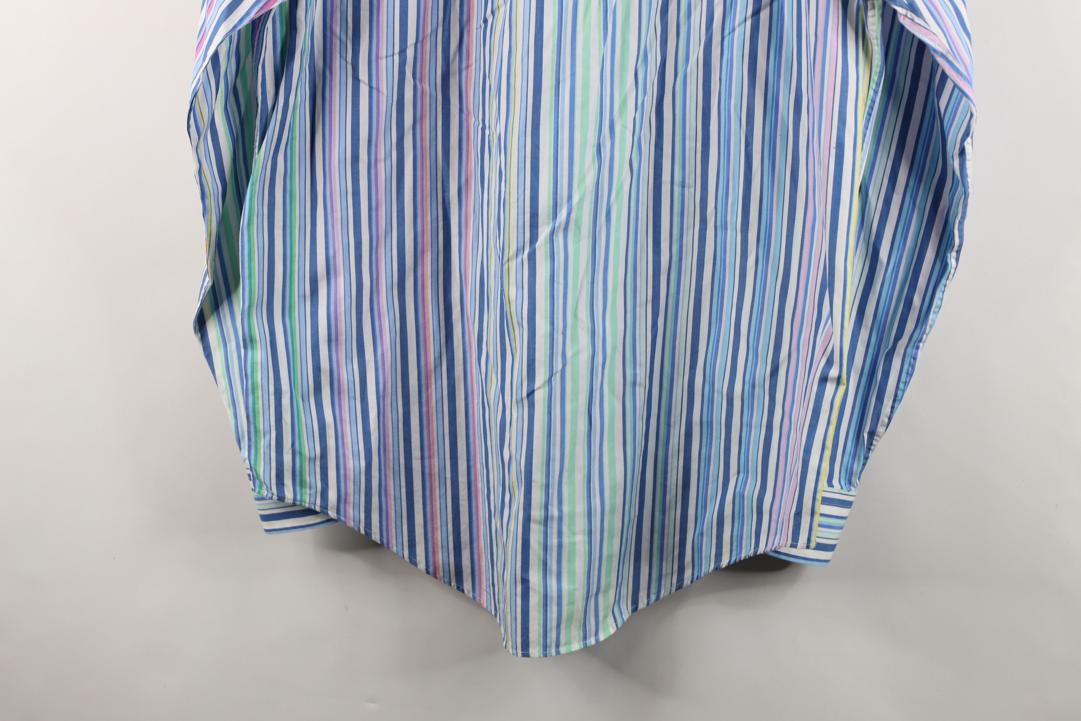 Lands' End Vintage 90s Lands End Striped Collared Button Down Shirt Size US M / EU 48-50 / 2 - 11 Thumbnail