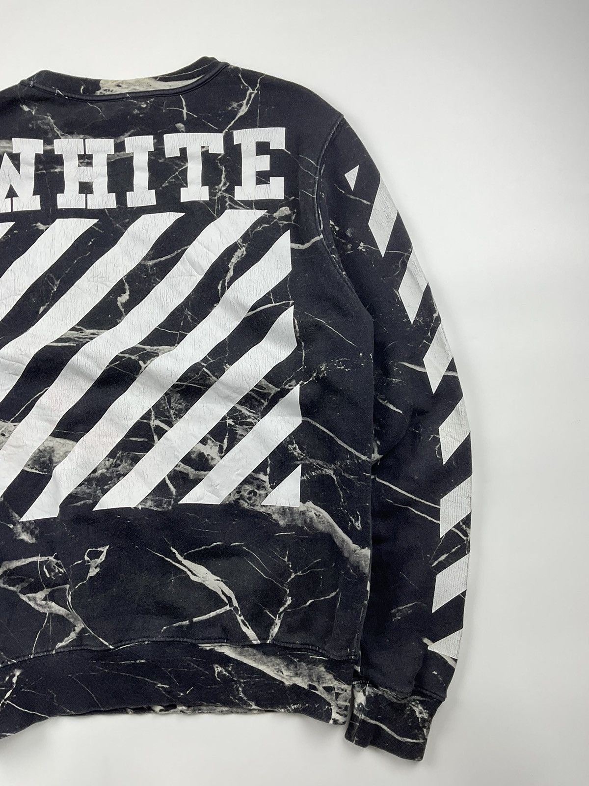 Off White Caravaggio Marble Sweatshirt