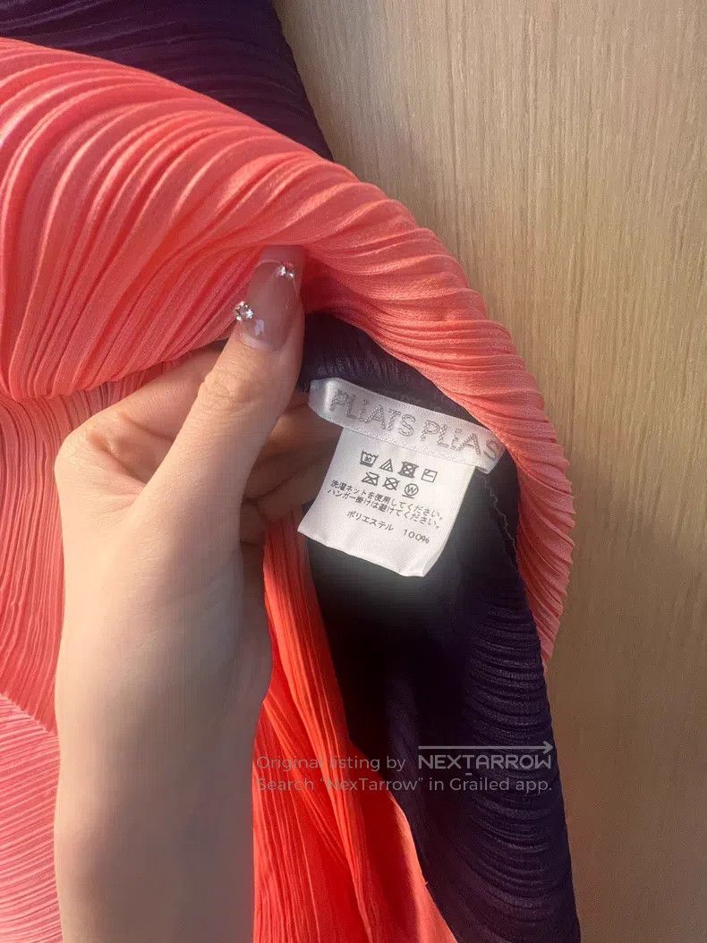 Issey Miyake Issey Miyake Purple-Orange Color-Block Dress Size XXL / US 16-18 / IT 52-54 - 3 Thumbnail