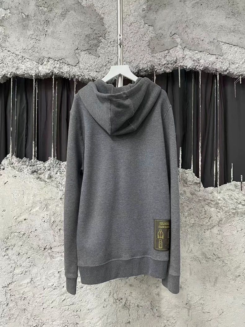 Louis Vuitton Louis Vuitton Grey pin decorated hoodie Size US L / EU 52-54 / 3 - 2 Thumbnail