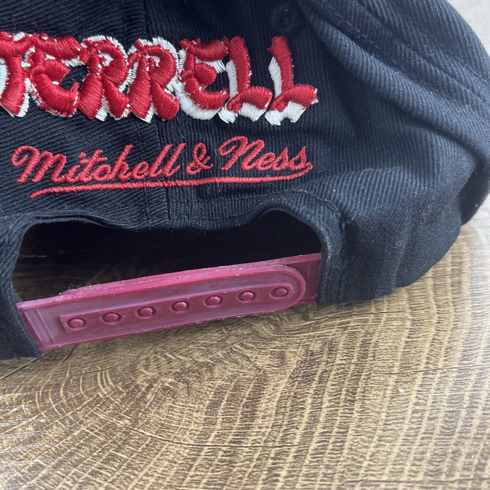 Mitchell & Ness Miami Heat Snapback Hat Black Mitchell & Ness Cap Adjustable Size ONE SIZE - 12 Thumbnail