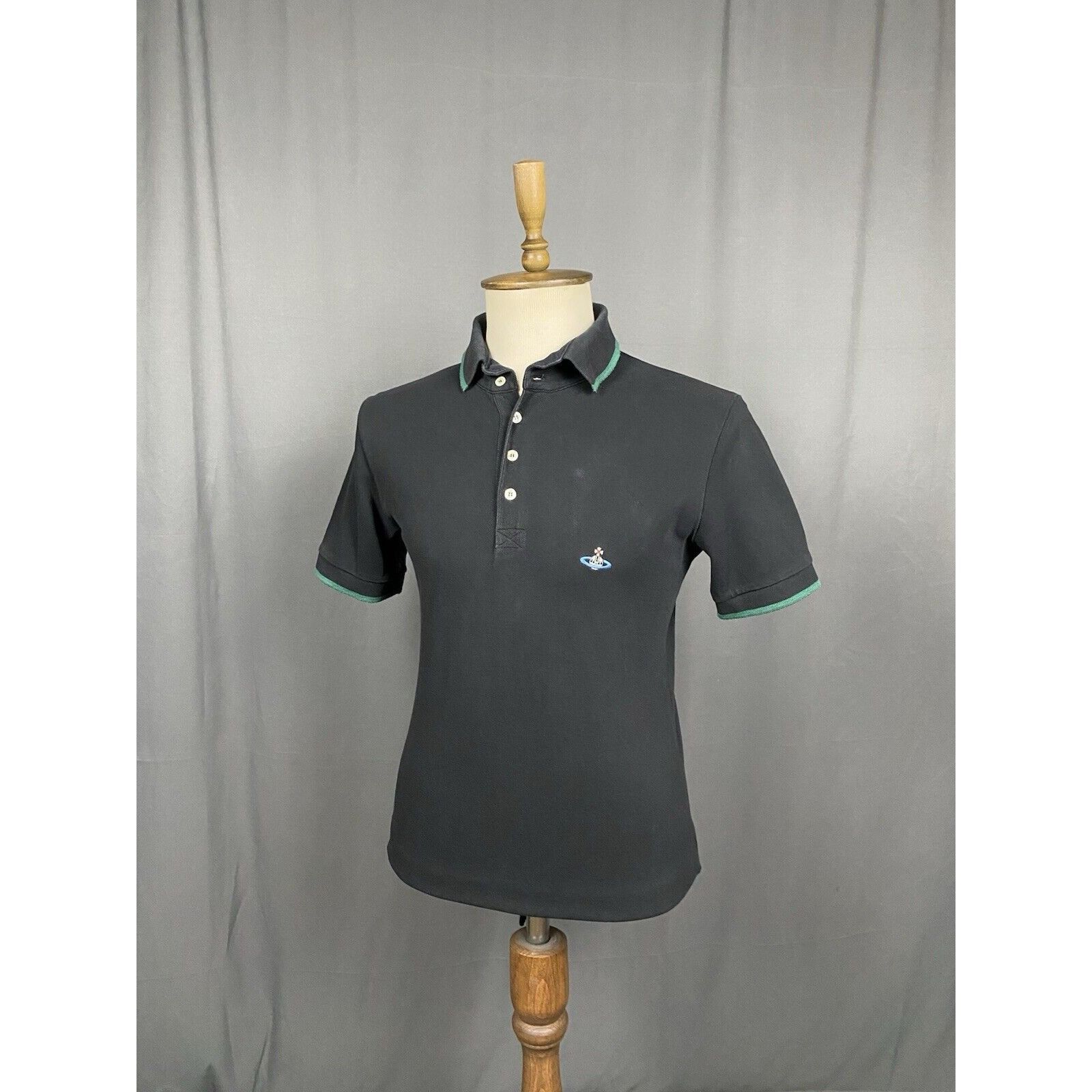 Vivienne Westwood Vivienne Westwood Small Logo Men's Black Polo T-Shirt Size L Size US L / EU 52-54 / 3 - 4 Thumbnail