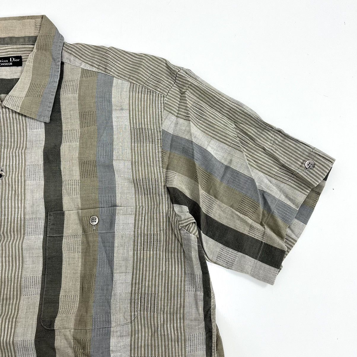 Christian Dior Monsieur × Vintage Vintage Christian Dior Mensiur Stripe Classic Shirt Size US M / EU 48-50 / 2 - 5 Thumbnail