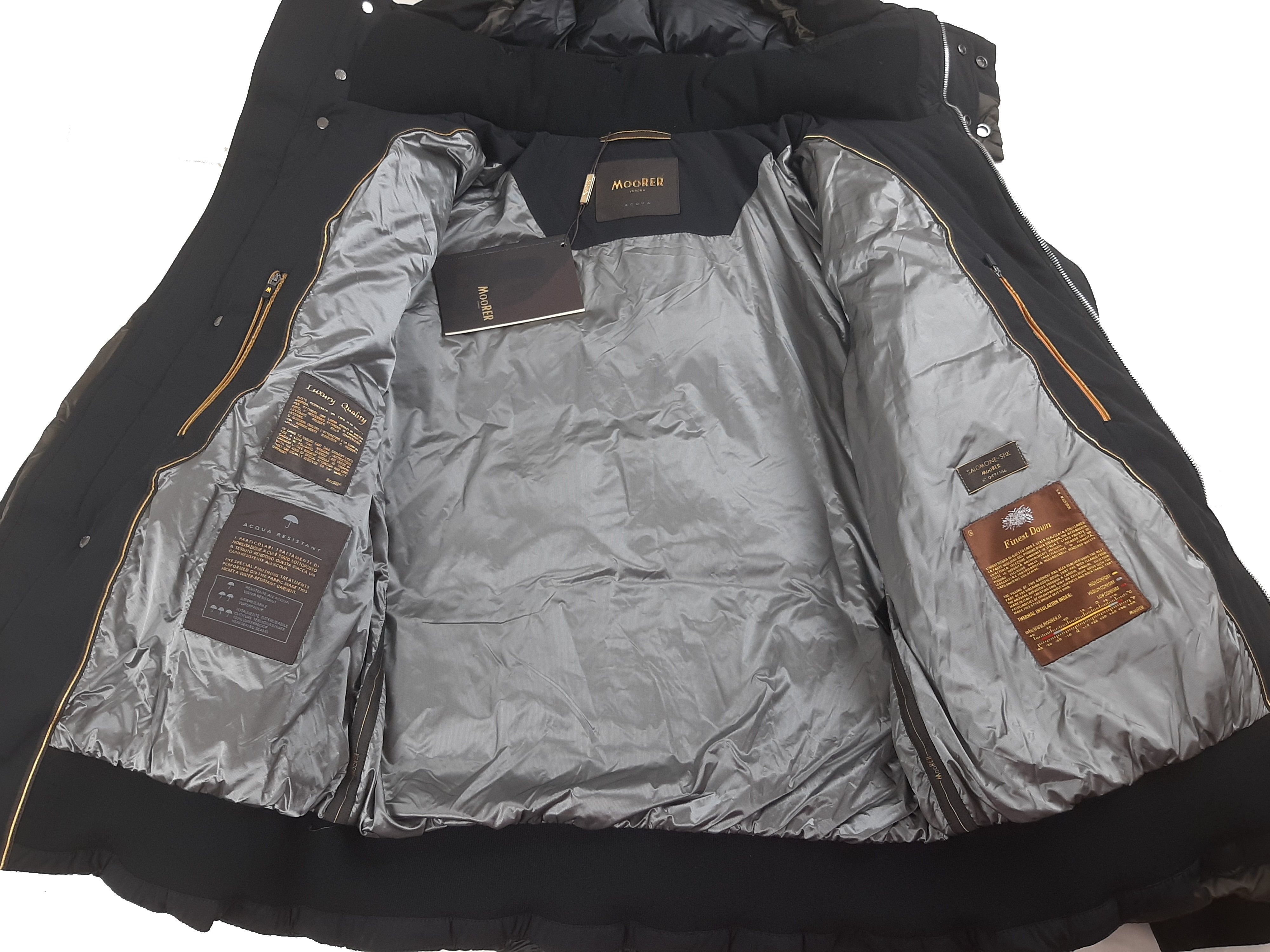 MooRER Moorer Salomone-SHK Jacket Black Men's Size IT 50 L Size US M / EU 48-50 / 2 - 14 Thumbnail