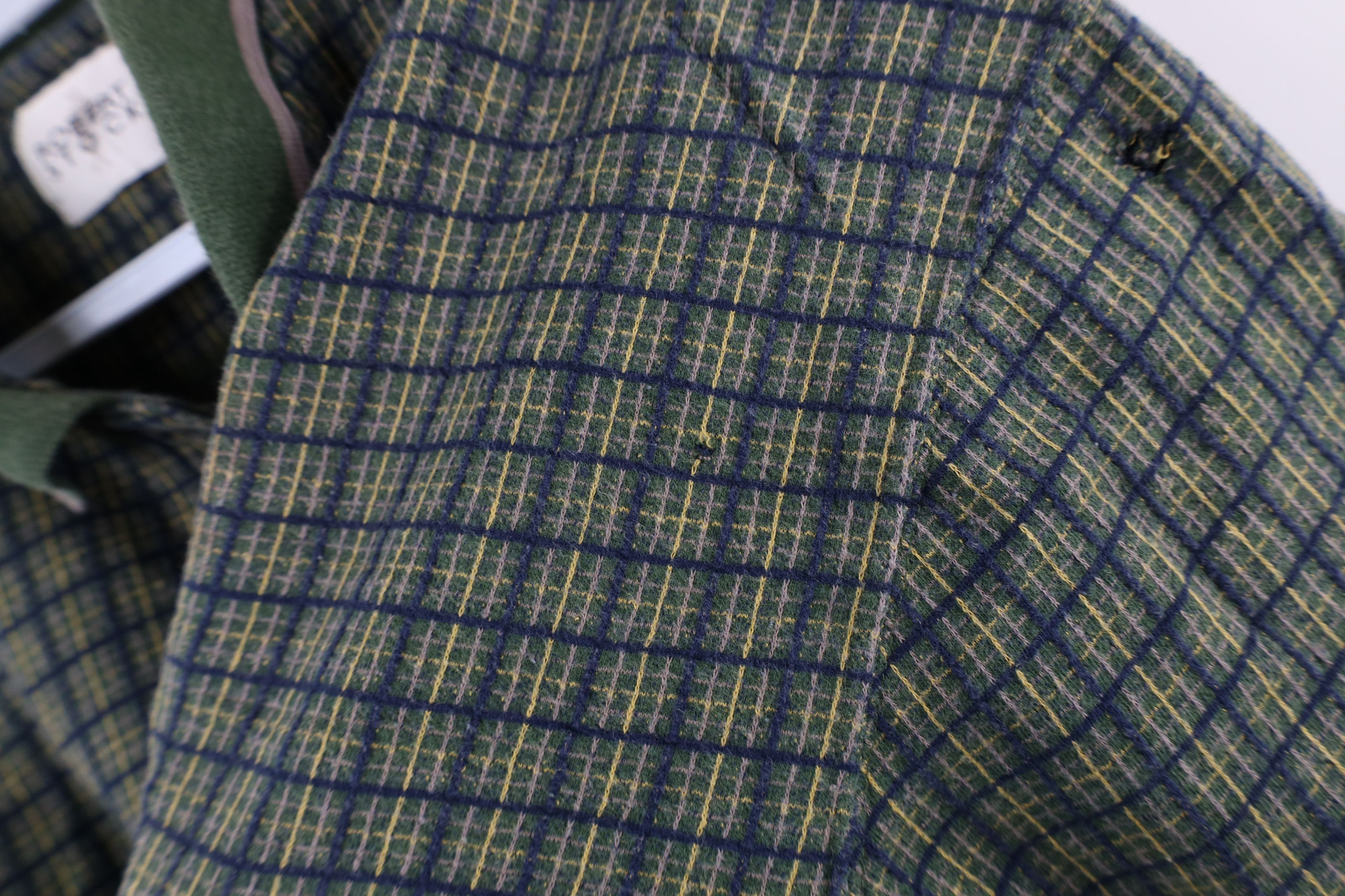 Vintage Vintage 90s Streetwear Checkered Knit Collared Polo Shirt Size US L / EU 52-54 / 3 - 5 Thumbnail