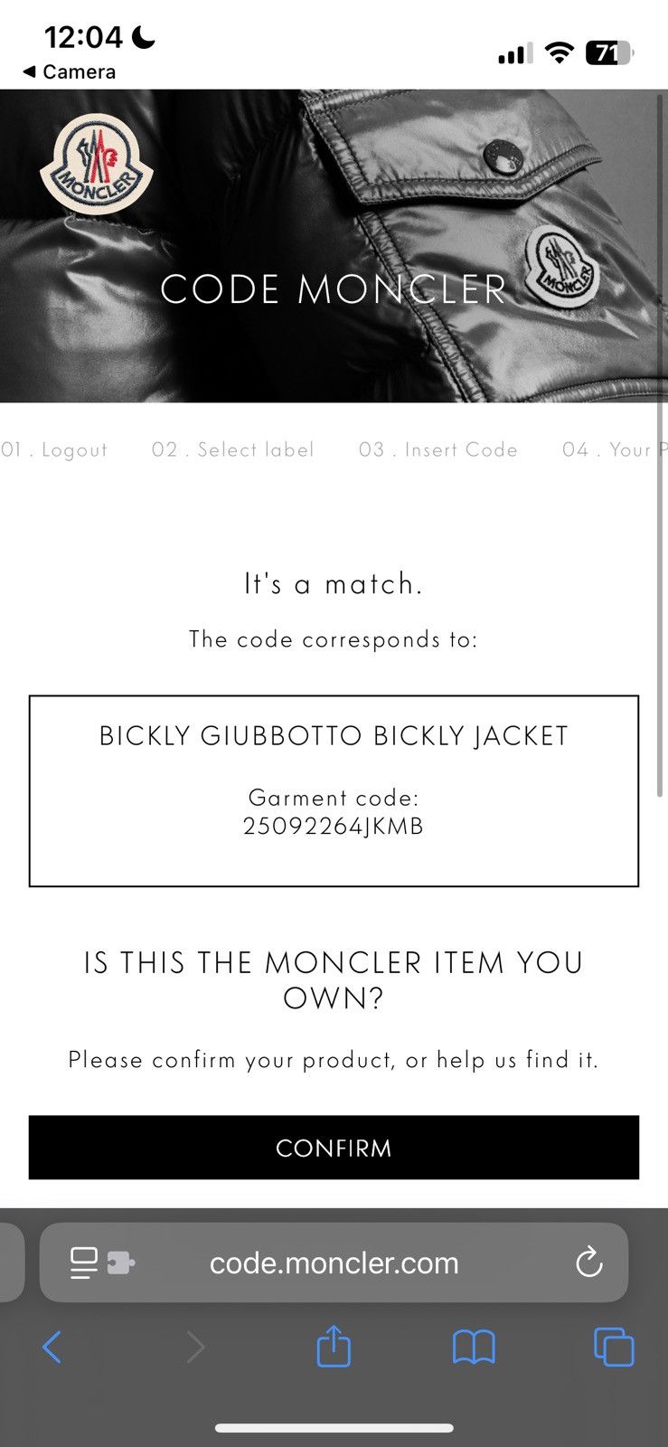 Moncler BICKLY GIUBBOTTO X JW ANDERSON BICKLY JACKET - Size 1 Size XXS / US 00 / IT 34 - 10 Thumbnail