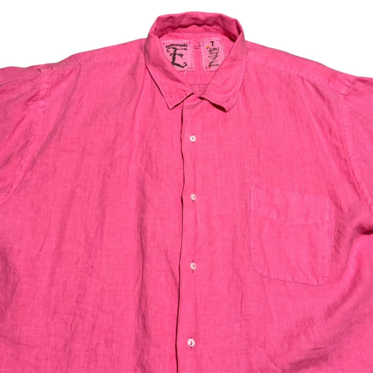 Other Europann Pink 100% Linen Casual Button Down Shirt Men's 2XL Size US XXL / EU 58 / 5 - 2 Thumbnail