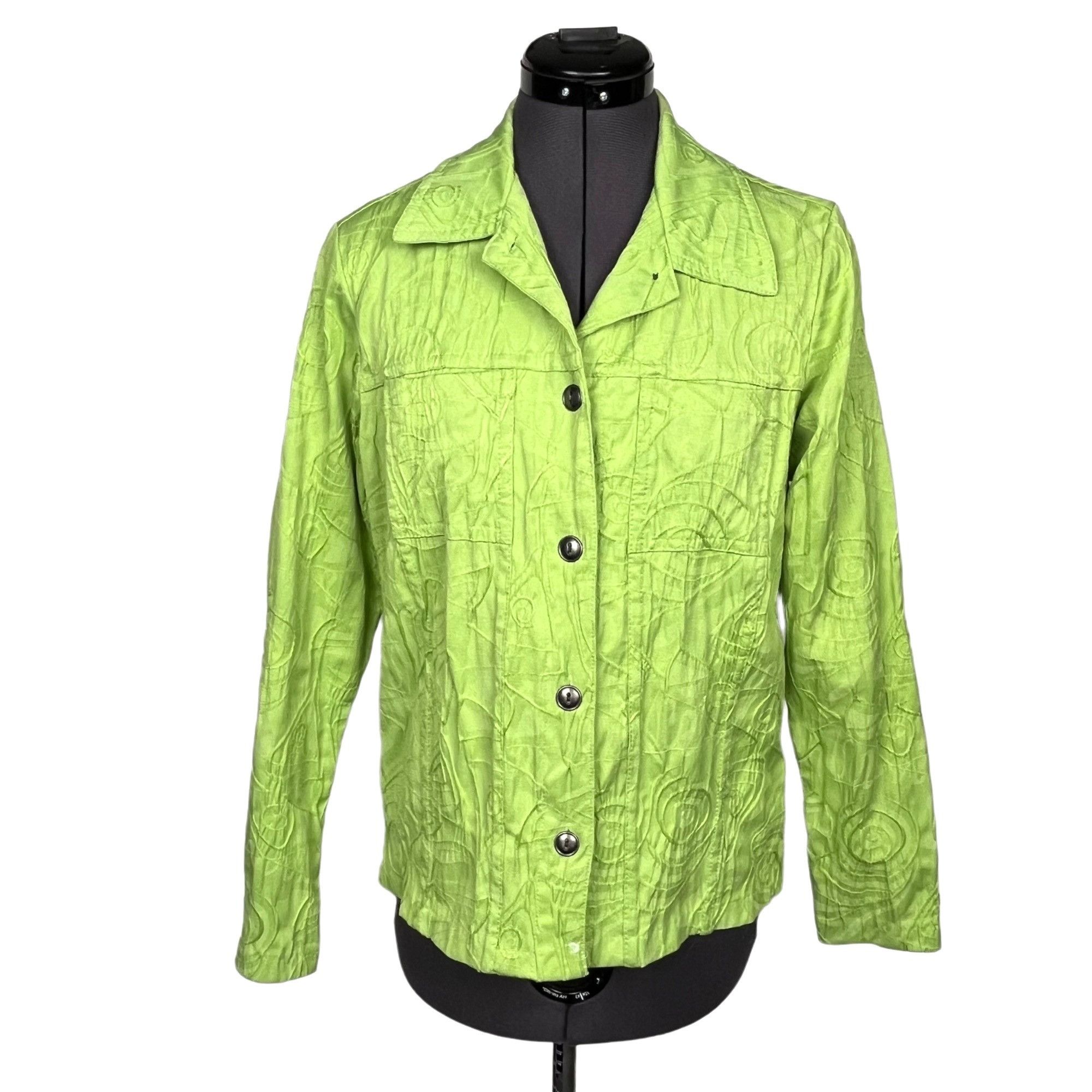 Other Keren Hart Women's Textured Button-Front Lightweight Jacket Size S / US 4 / IT 40 - 1 Thumbnail