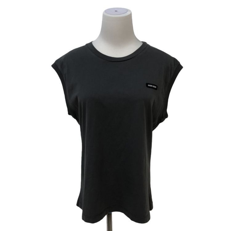 Miu Miu Miu Miu Logo Patch Tank Top Size M Size M / US 6-8 / IT 42-44 - 1 Thumbnail