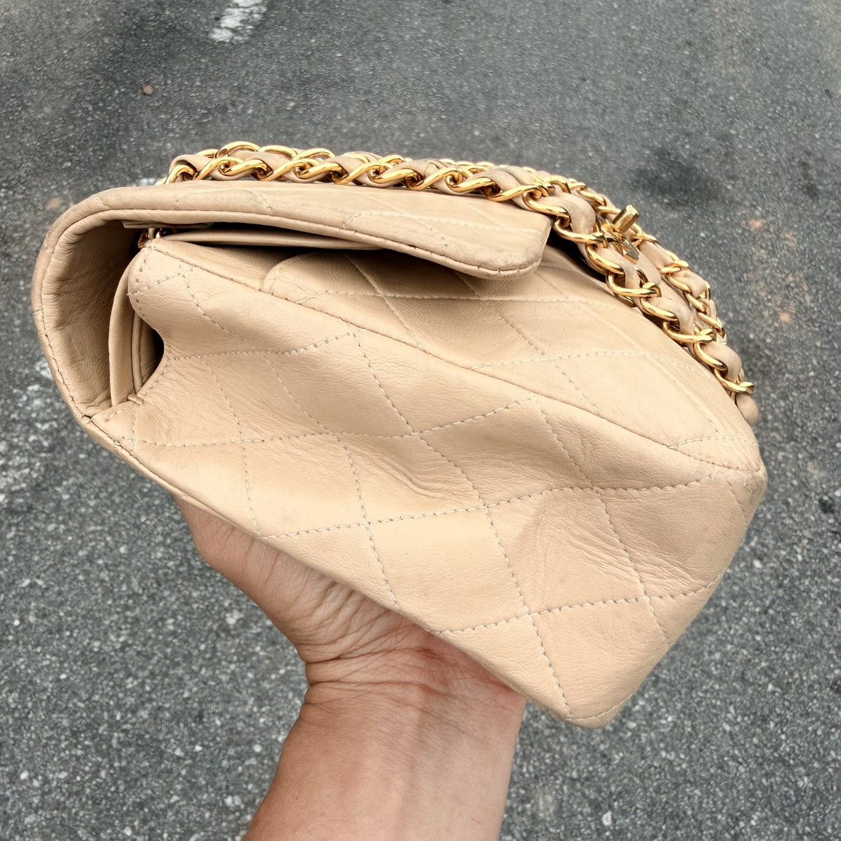 Chanel Chanel Medium Flap Beige Timeless Classic Vintage Shoulder Size ONE SIZE - 5 Thumbnail