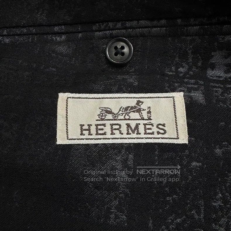 Hermes Hermes Velvet Plaid Blazer Size 50R - 2 Thumbnail